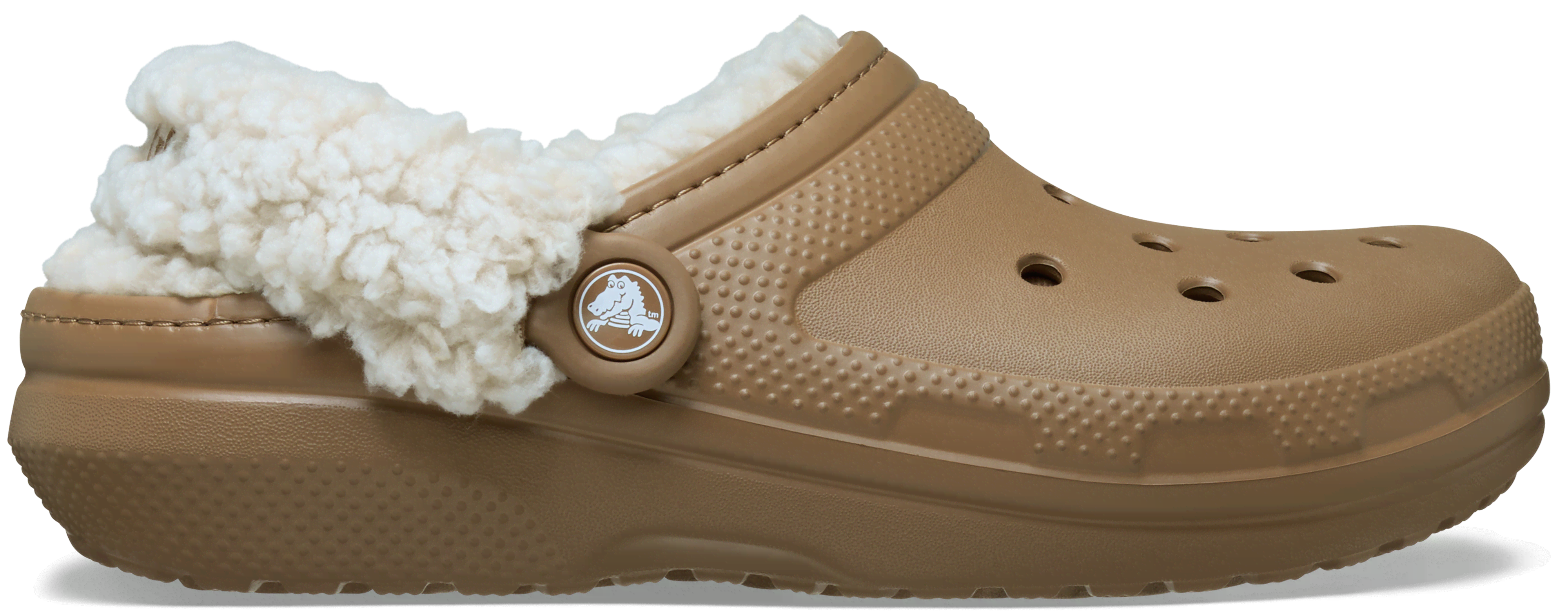 Crocs  Classic Fleece Lined Clog  women's Clogs (Shoes) in Beige