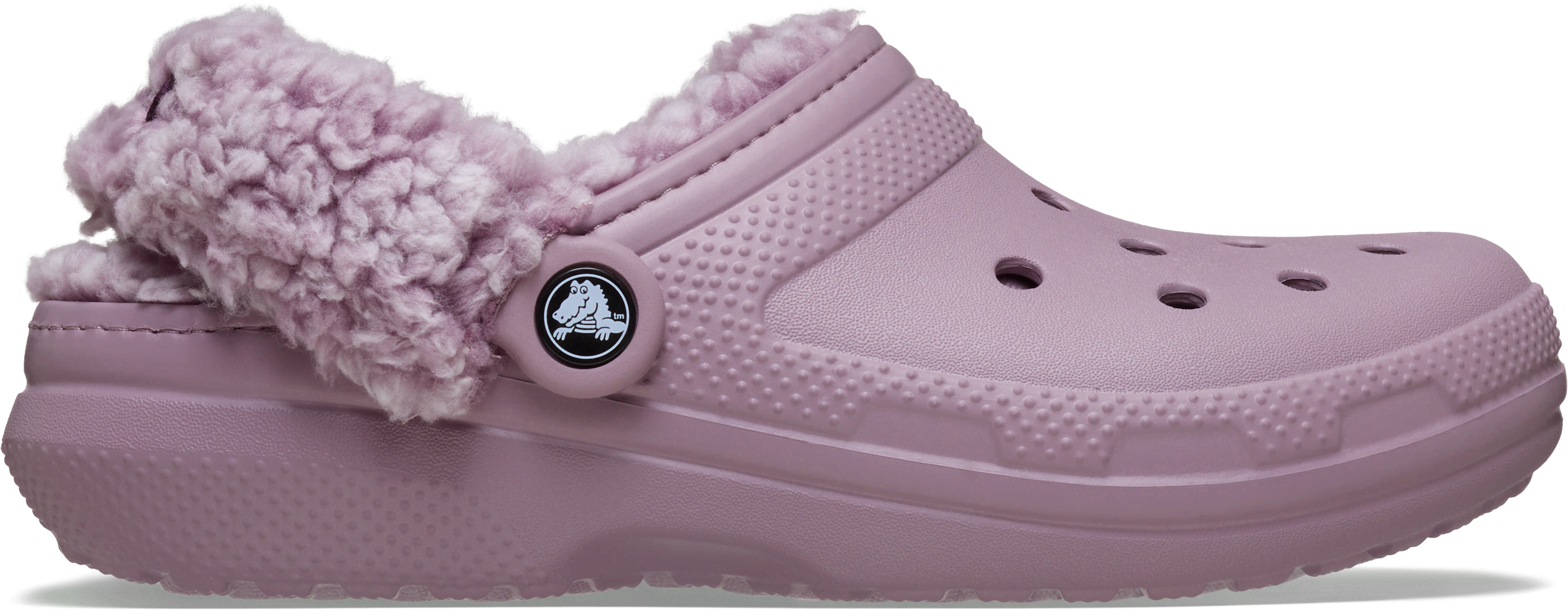 Crocs Classic Fleece Lined Clog Dusty Lilac  in Women's Size 9 and Men's Size 8