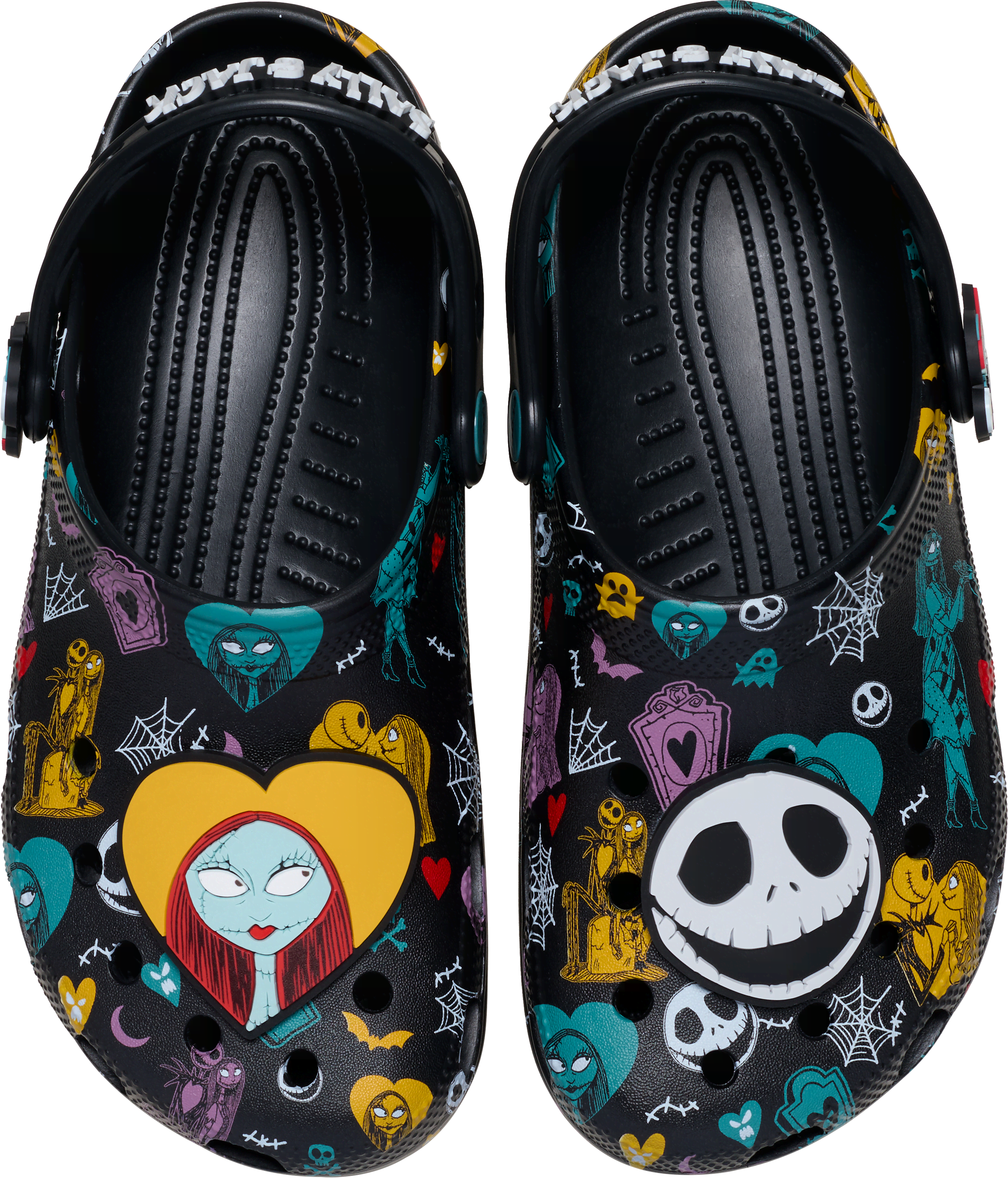 Crocs Disney Tim Burtons The Nightmare Before Christmas Jack And Sally Classic Clog   in Women's Size 5 and Men's Size 4