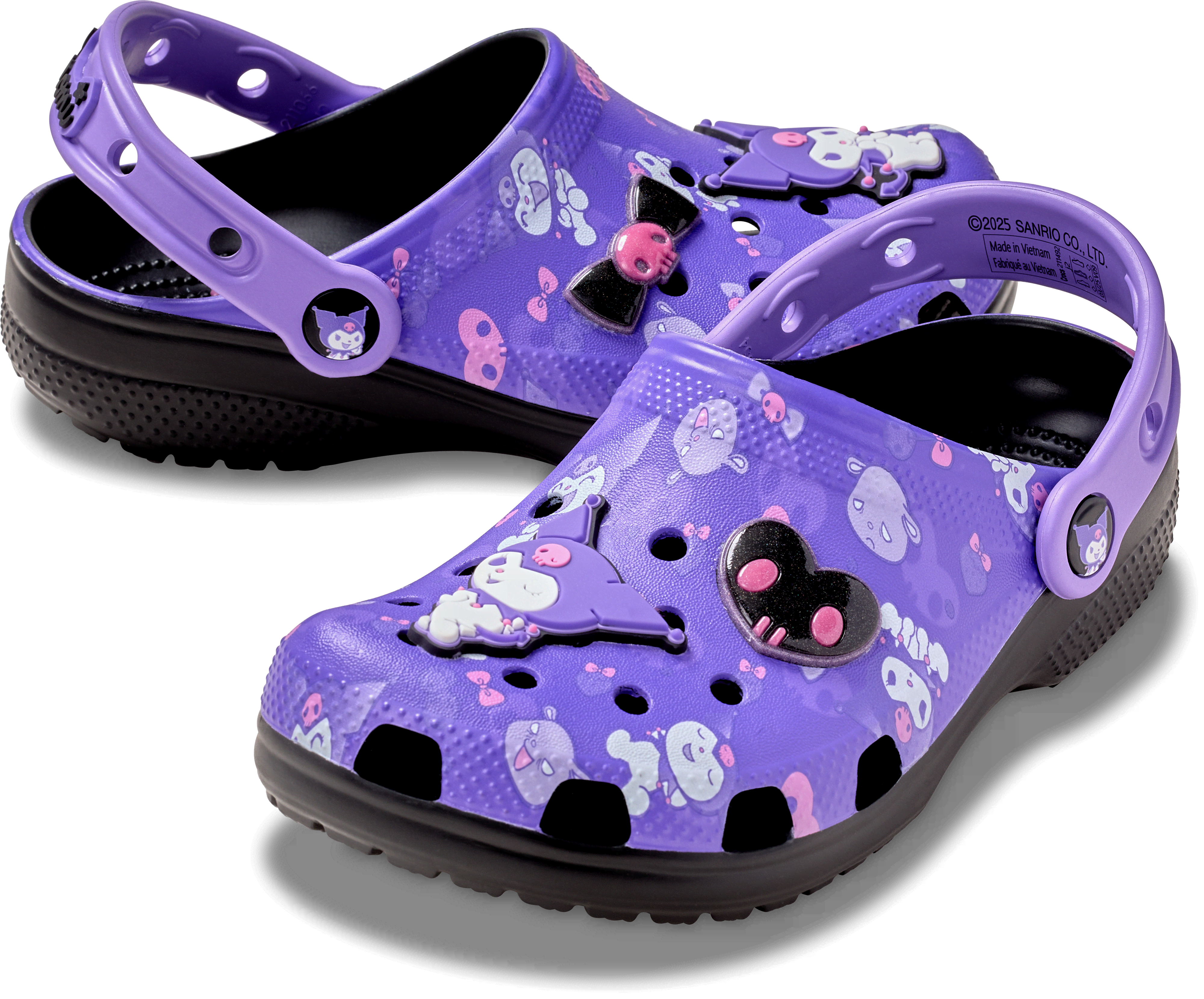 [クロックス公式] クロッグ KIDS' KUROMI™ CLASSIC CLOG キッズ、子供用、男の子、女の子 19cm 【18cm～21cm】キッズ 「クロミ」 クラシック クロッグ