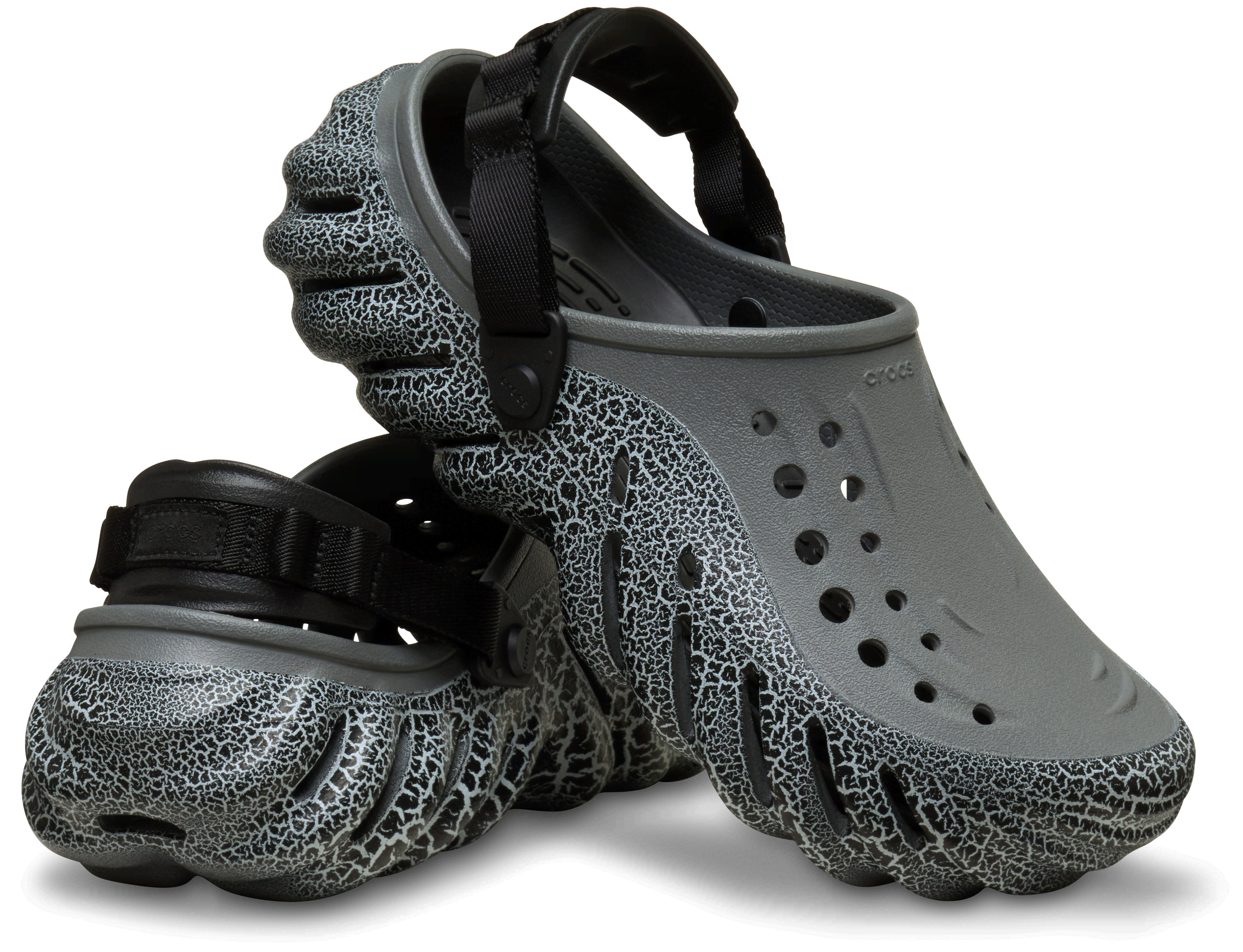 [�N���b�N�X����] �N���b�O ECHO CRACKLE CLOG �����Y�A���f�B�[�X �O���[/�D�F 23cm �G�R�[ �N���b�N�� �N���b�O