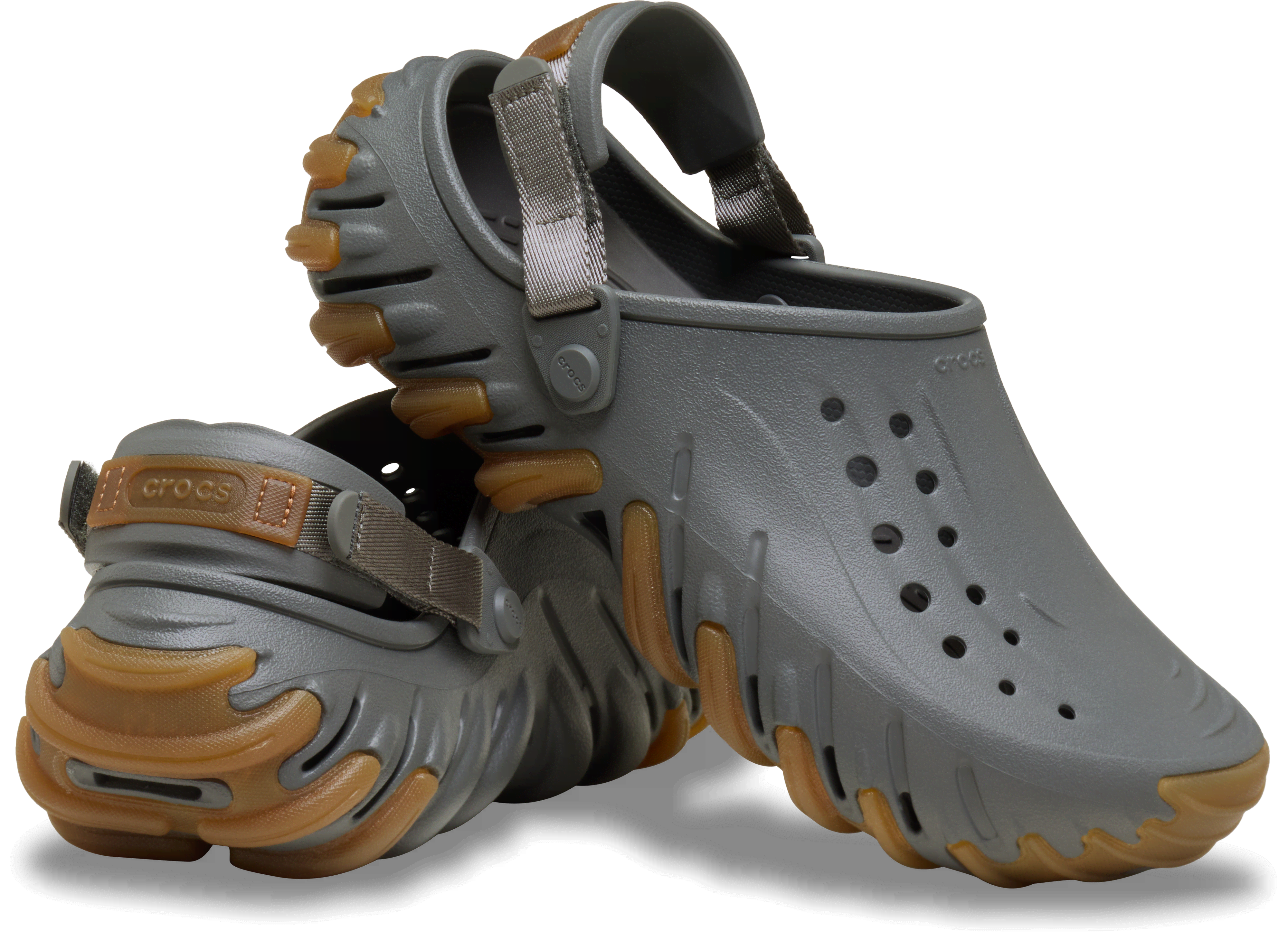 [�N���b�N�X����] �N���b�O ECHO GUM RO CLOG �����Y�A���f�B�[�X �O���[/�D�F 30cm �G�R�[ �K�� RO �N���b�O