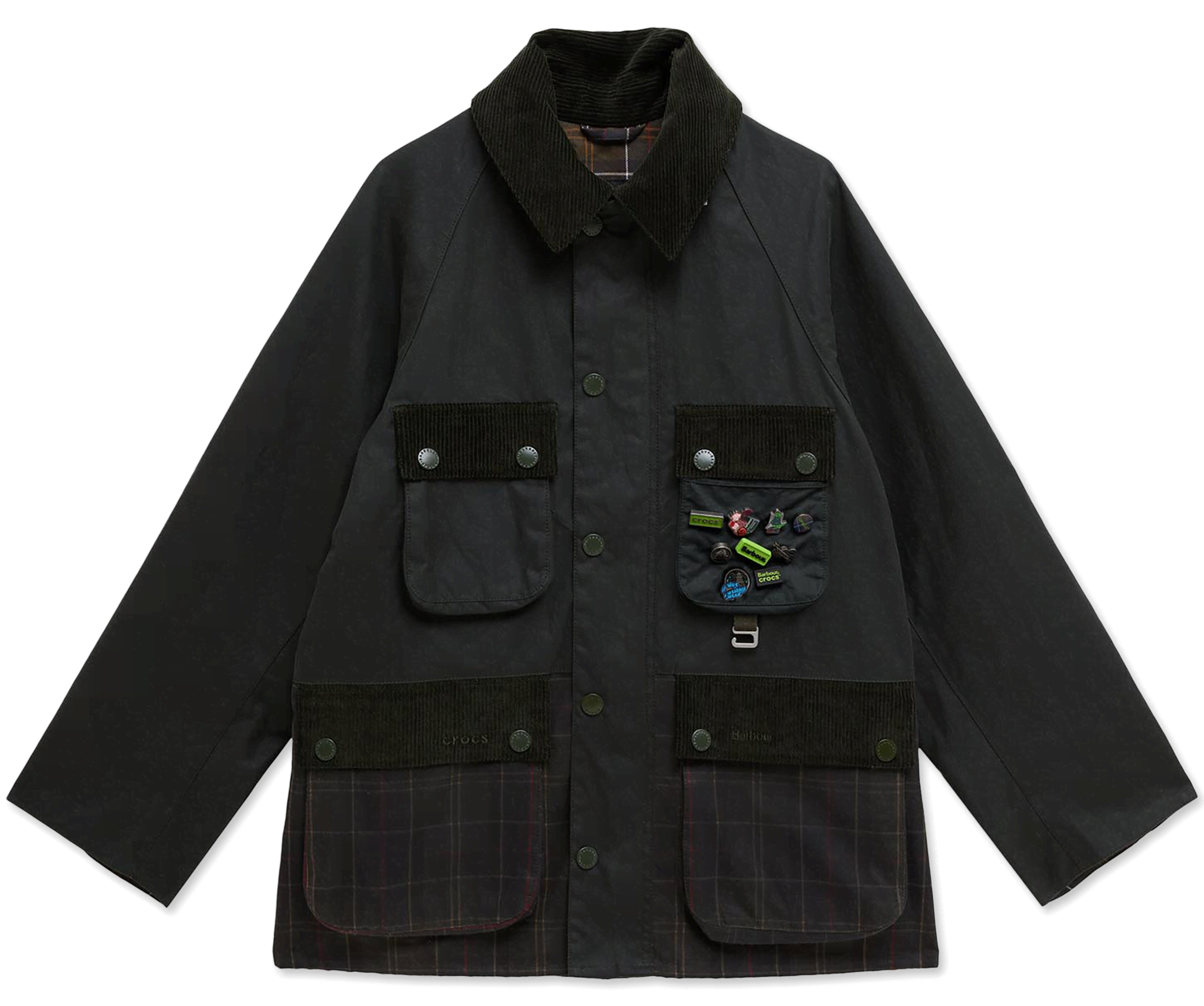 Crocs | Unisex | Barbour X Crocs Jacket | Shoes | Sage | XL