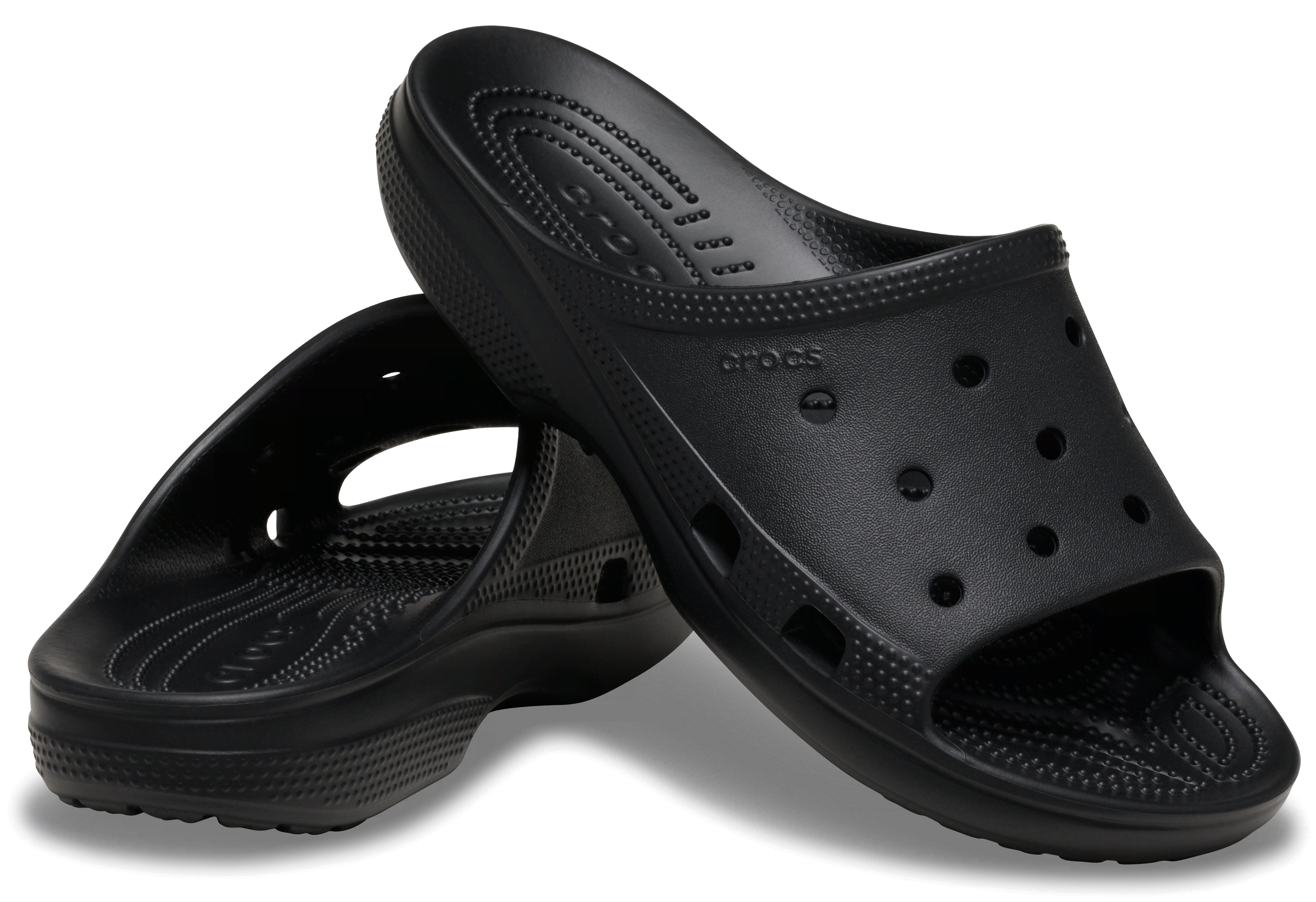 [クロックス公式] スライドサンダル CLASSIC ICON SLIDE W メンズ、男性用 ブラック/黒 25cm ウィメンズ クラシック アイコン スライド