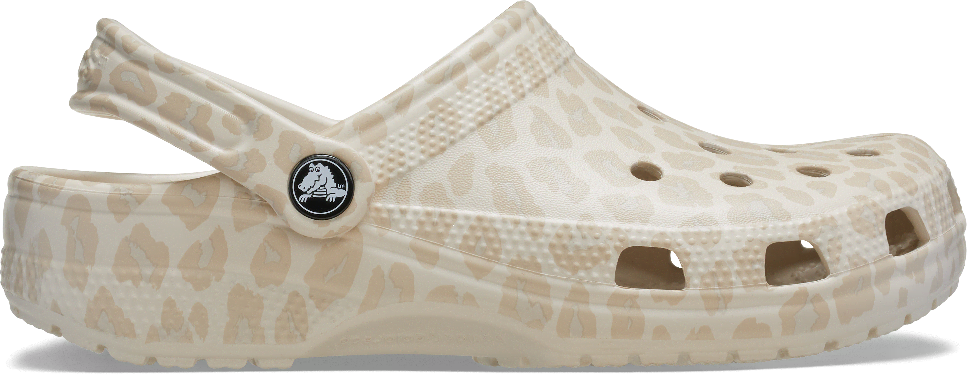 Crocs | Unisex | Classic Animal | Clogs | Almond Tint/Leopard | W8/M7
