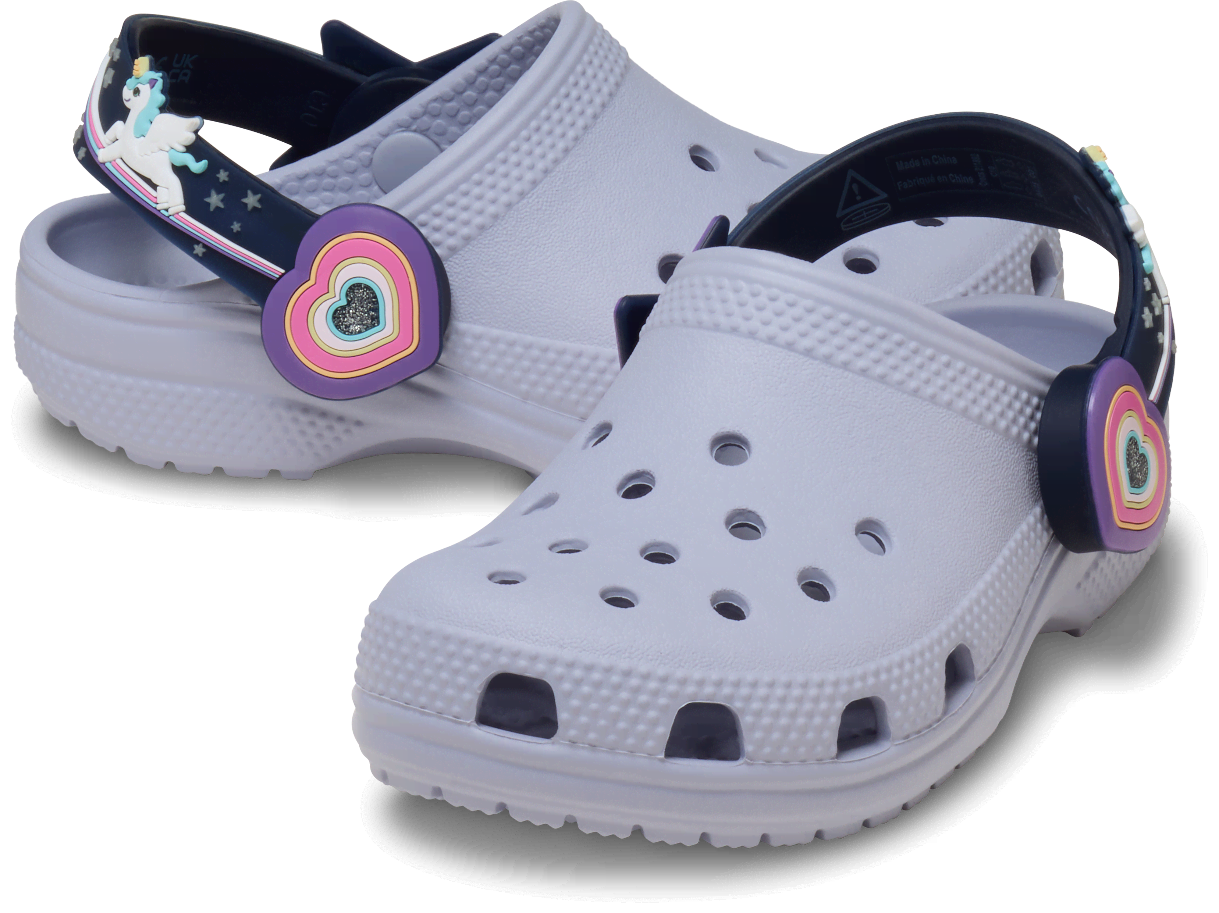 [クロックス公式] クロッグ TODDLERS' CLASSIC IMAGINATION LIGHTS BACKSTRAP CLOG キッズ、子供用、男の子、女の子 パープル/紫 17.5cm 【14～17.5cm】クラシック イマジネーション ライツ バックストラップ クロッグ