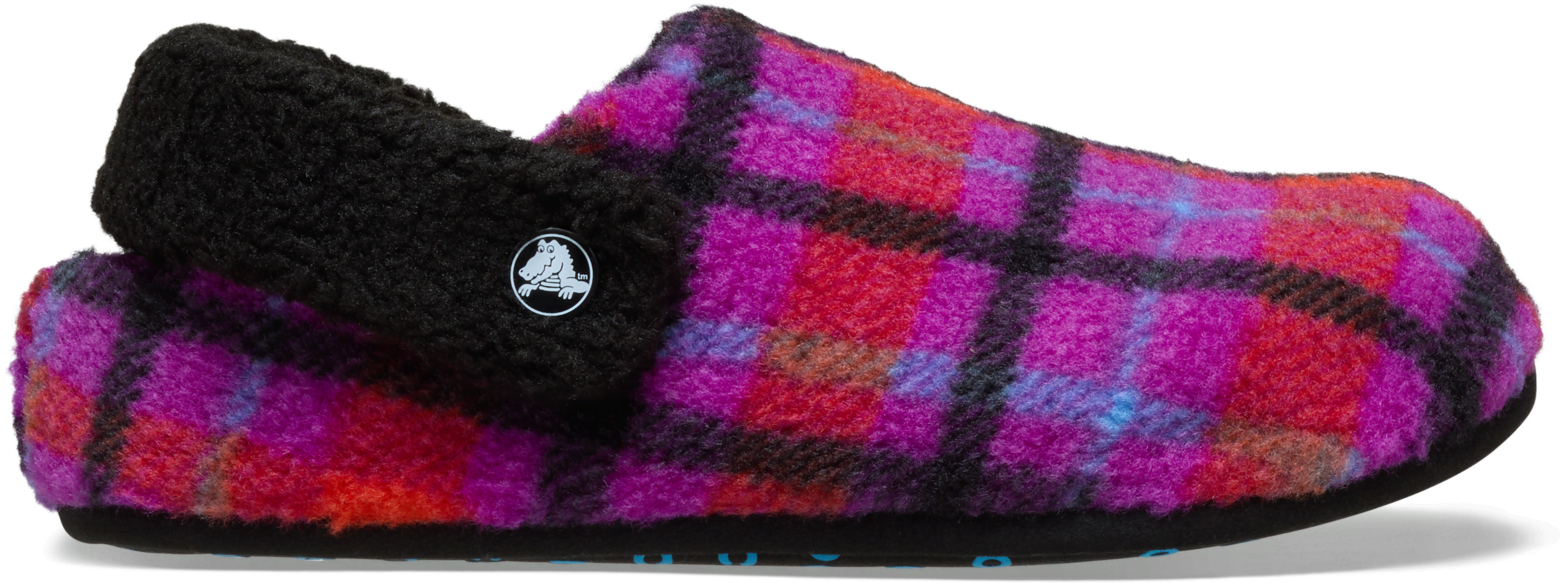 Crocs Classic Cozzzy Plaid Slipper Babouche Unisex Grapeberry 48