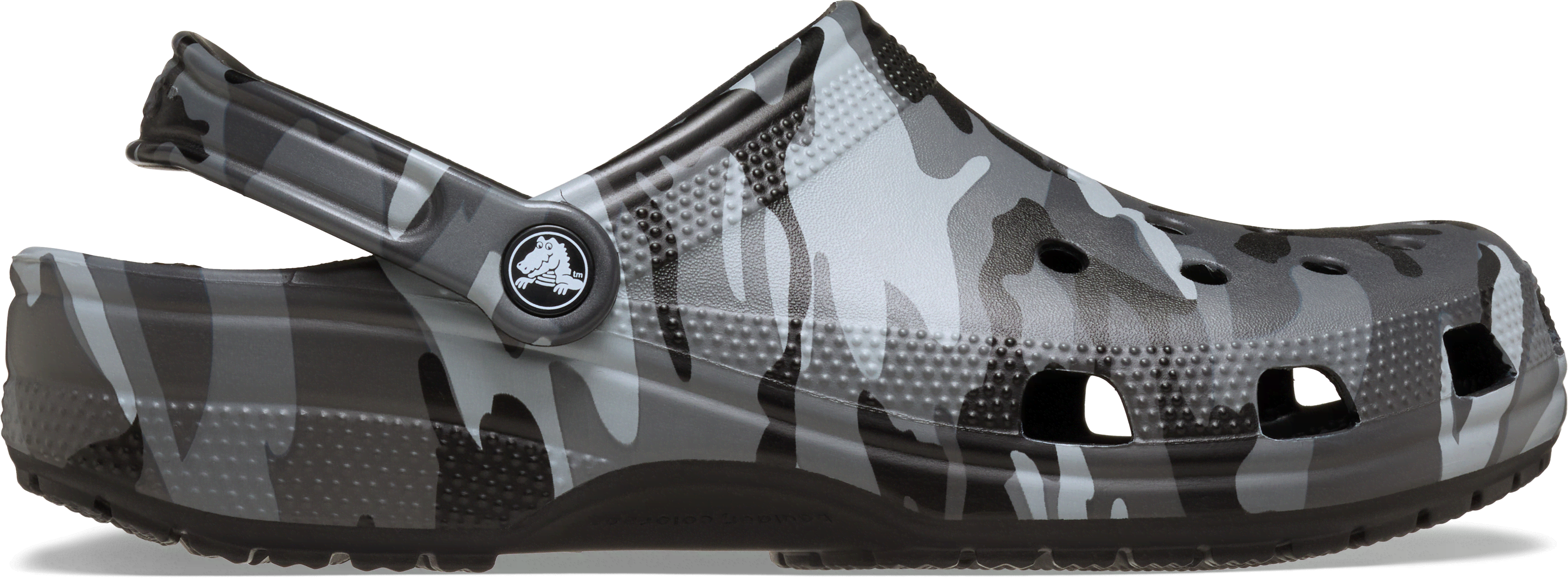 Crocs | Unisex | Classic Camouflage | Clogs | Black/Slate Grey | W8/M7
