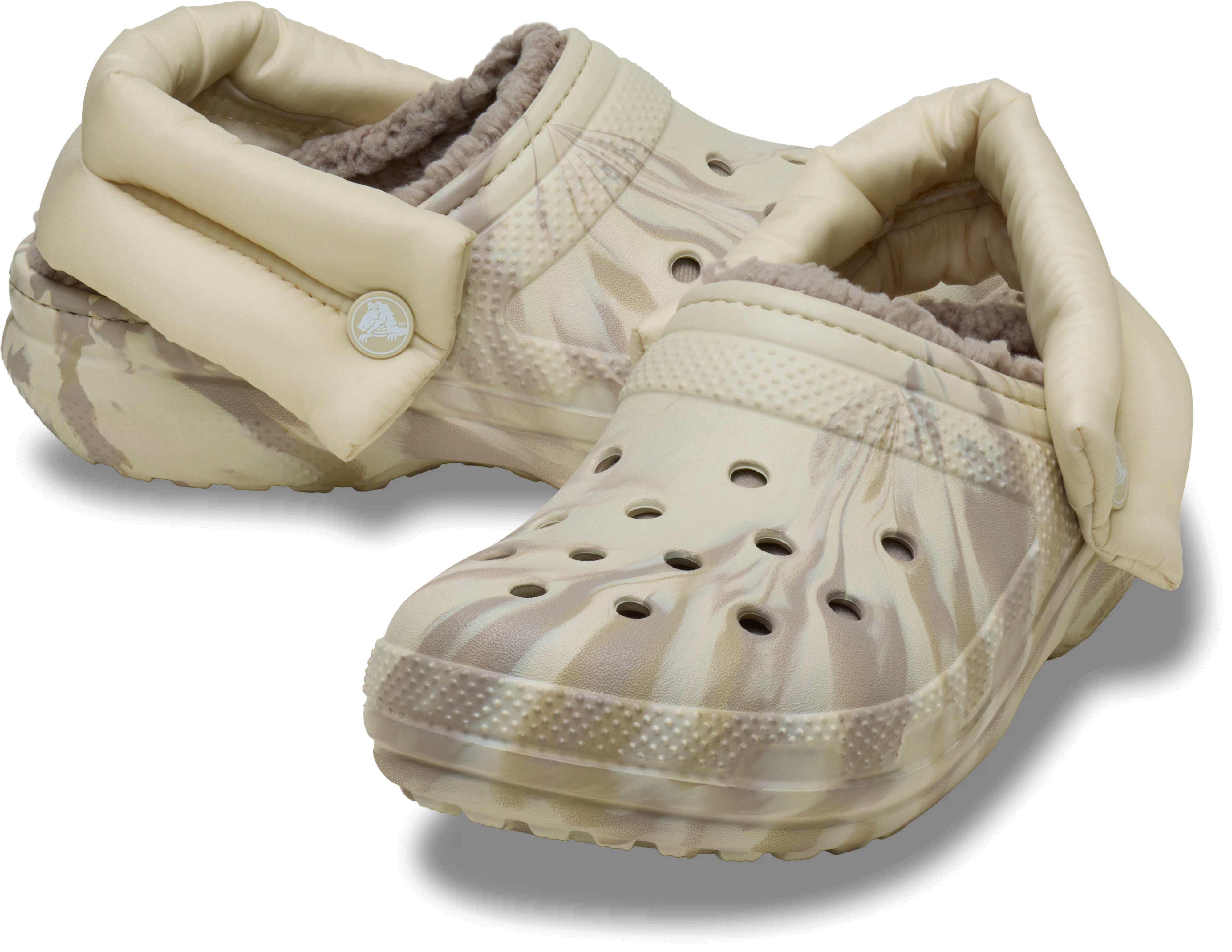 [NbNX] NbO CLASSIC PUFF STRAP MARBLED LINED CLOG YAfB[X 30cm NVbN pt Xgbv }[u Ch NbO