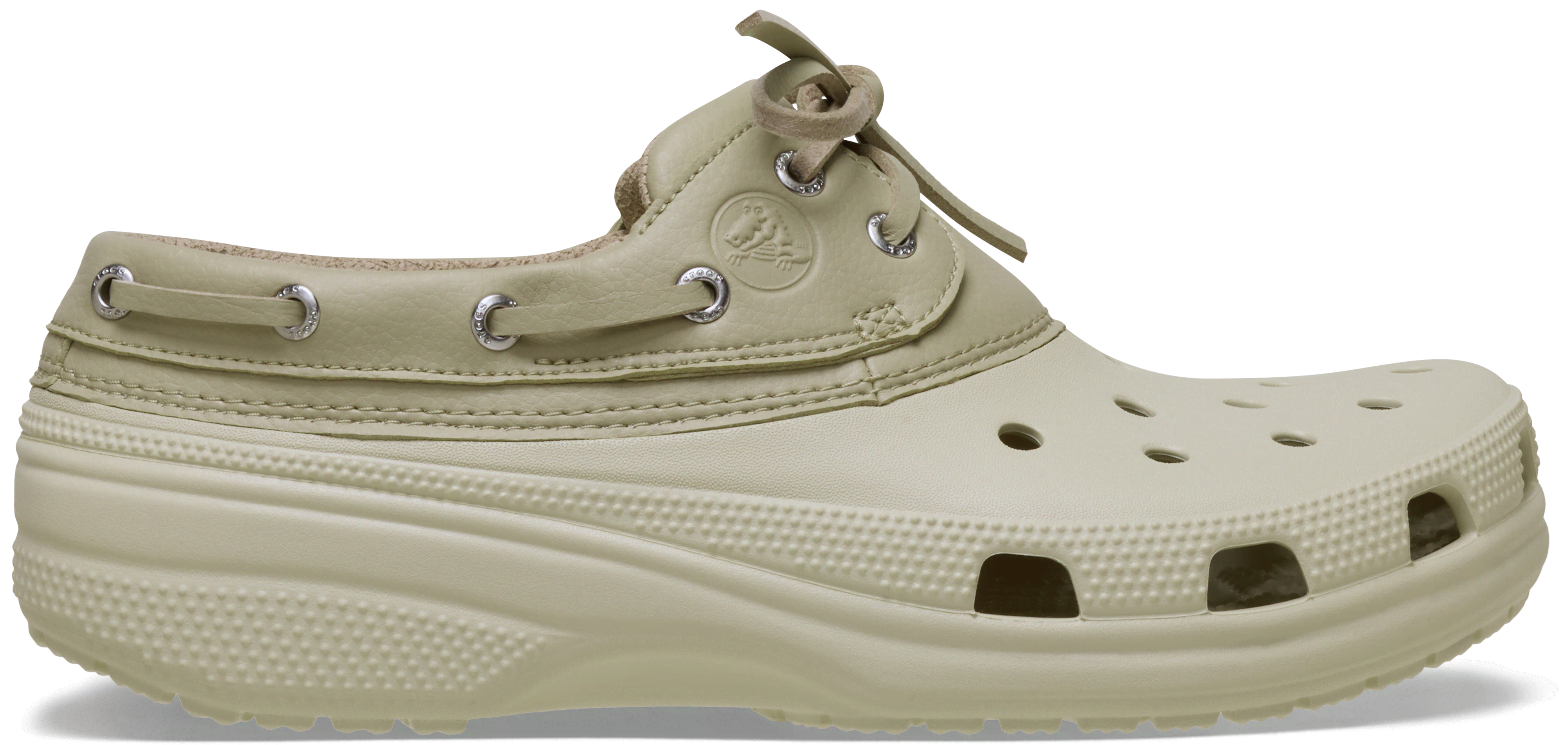 Crocs Classic Boat Shoe BoneMoth  in Women's Size 9 and Men's Size 8