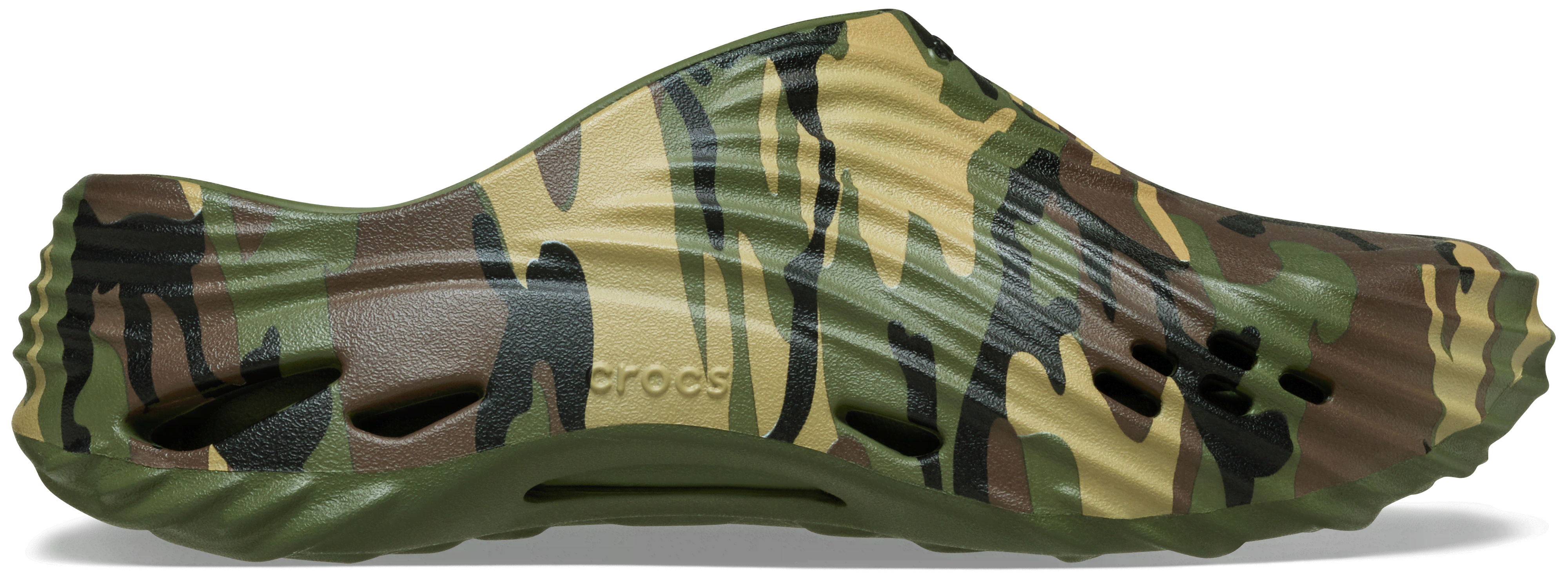 Crocs Echo Camo Wave Sabots Unisex Army Green / Multi 48
