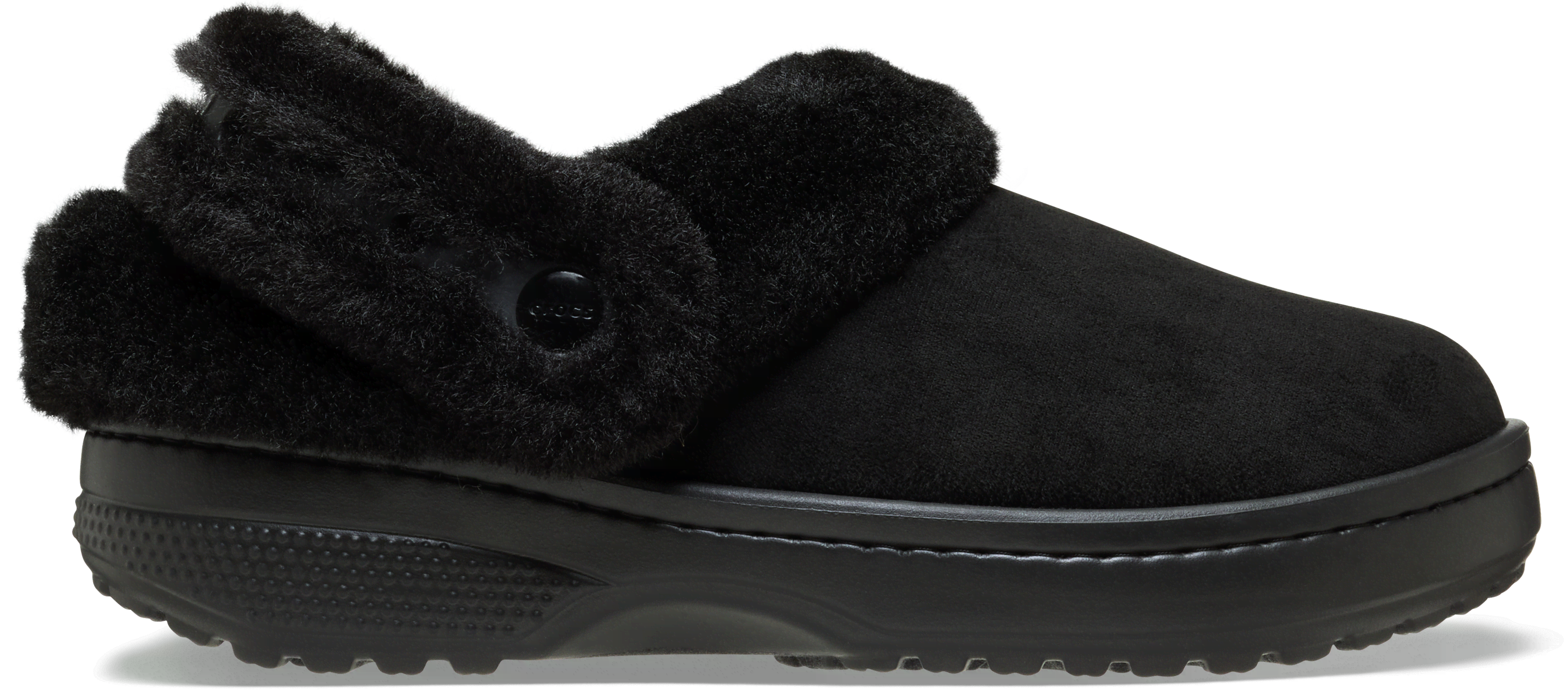 Crocs Suede Women Flip-Flops and Sandals - Black - Size M7/W8 - Plastic/Polycarbonate