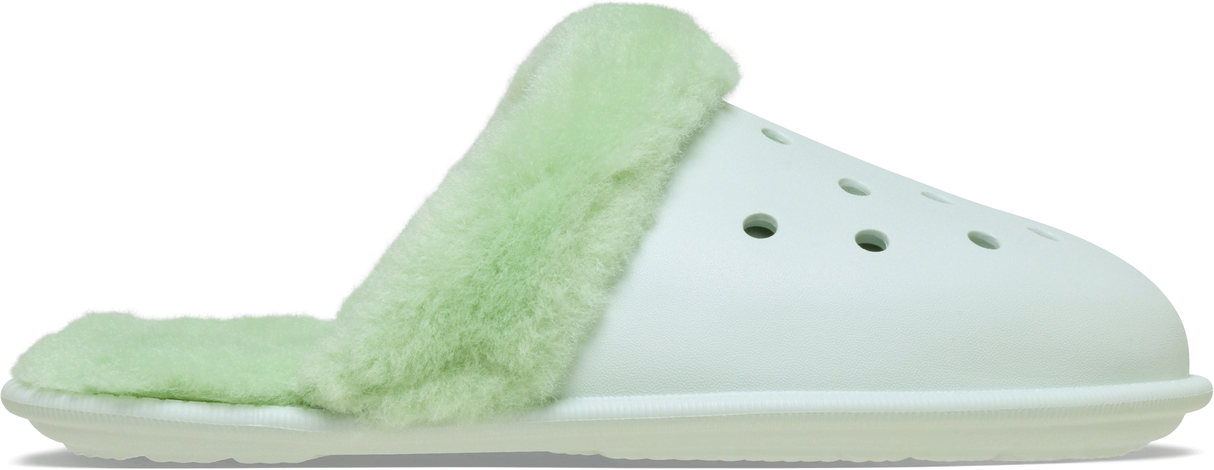 Crocs | Unisex | Classic Fuzz Scuff | Slippers | Mint Tint | W10/m9 In Green