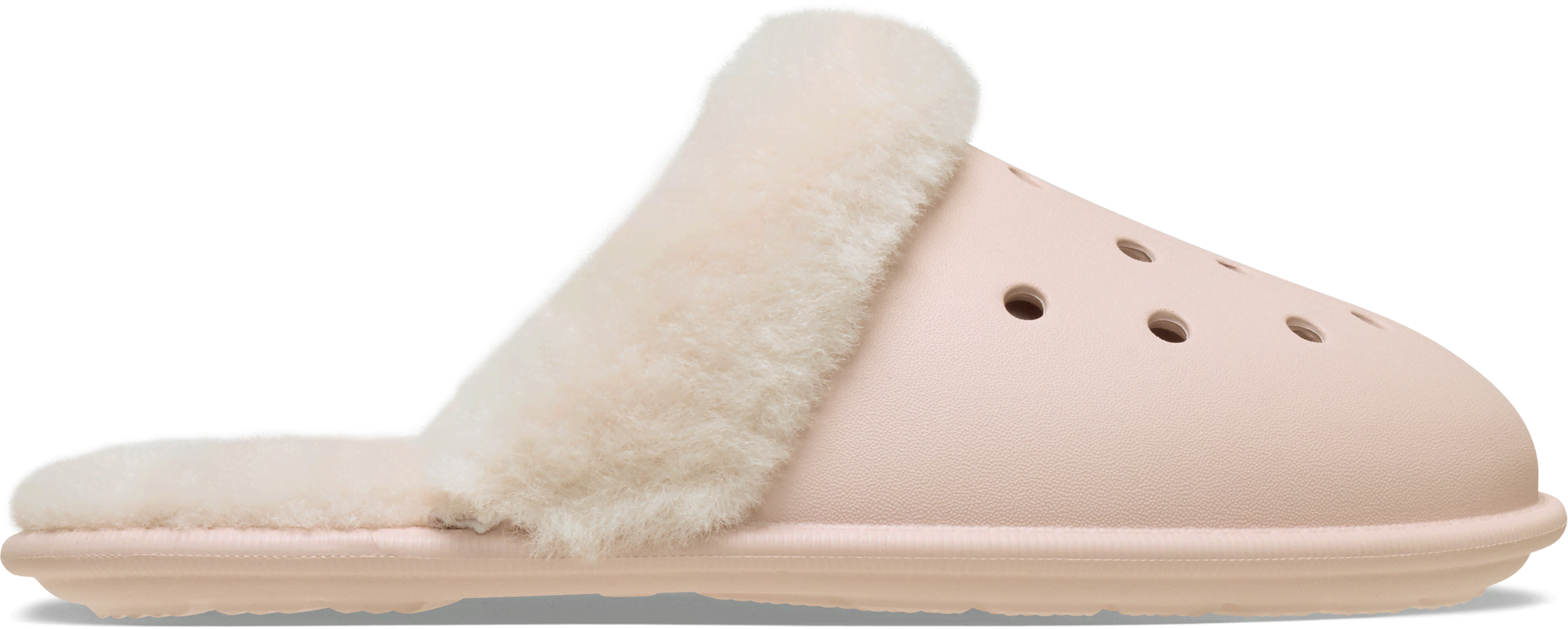 Crocs | Unisex | Classic Fuzz Scuff | Slippers | Quartz | W10/m9 In Gray