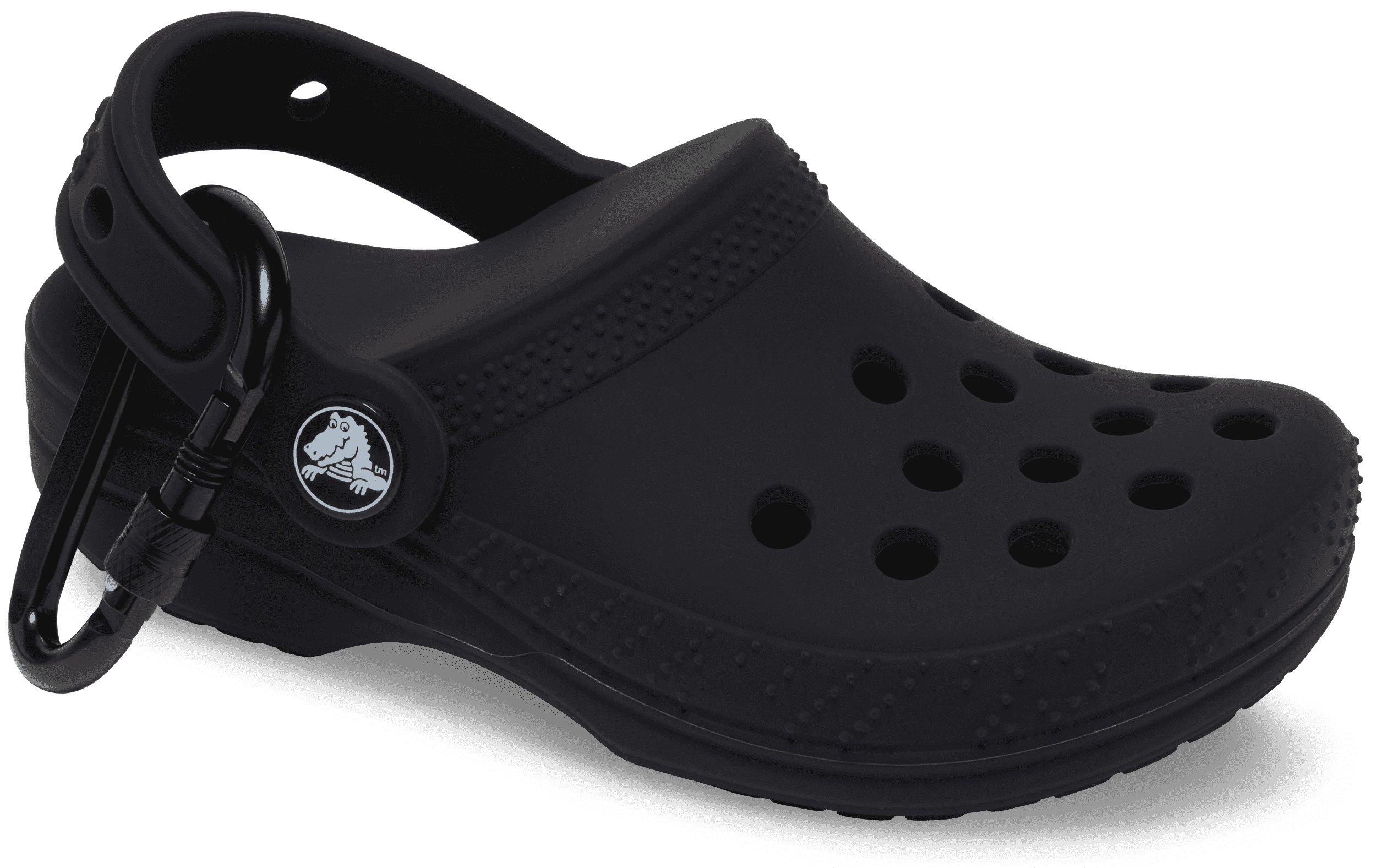 Crocs Classic Clog Pouch Bag Charm; Black, Os In Black