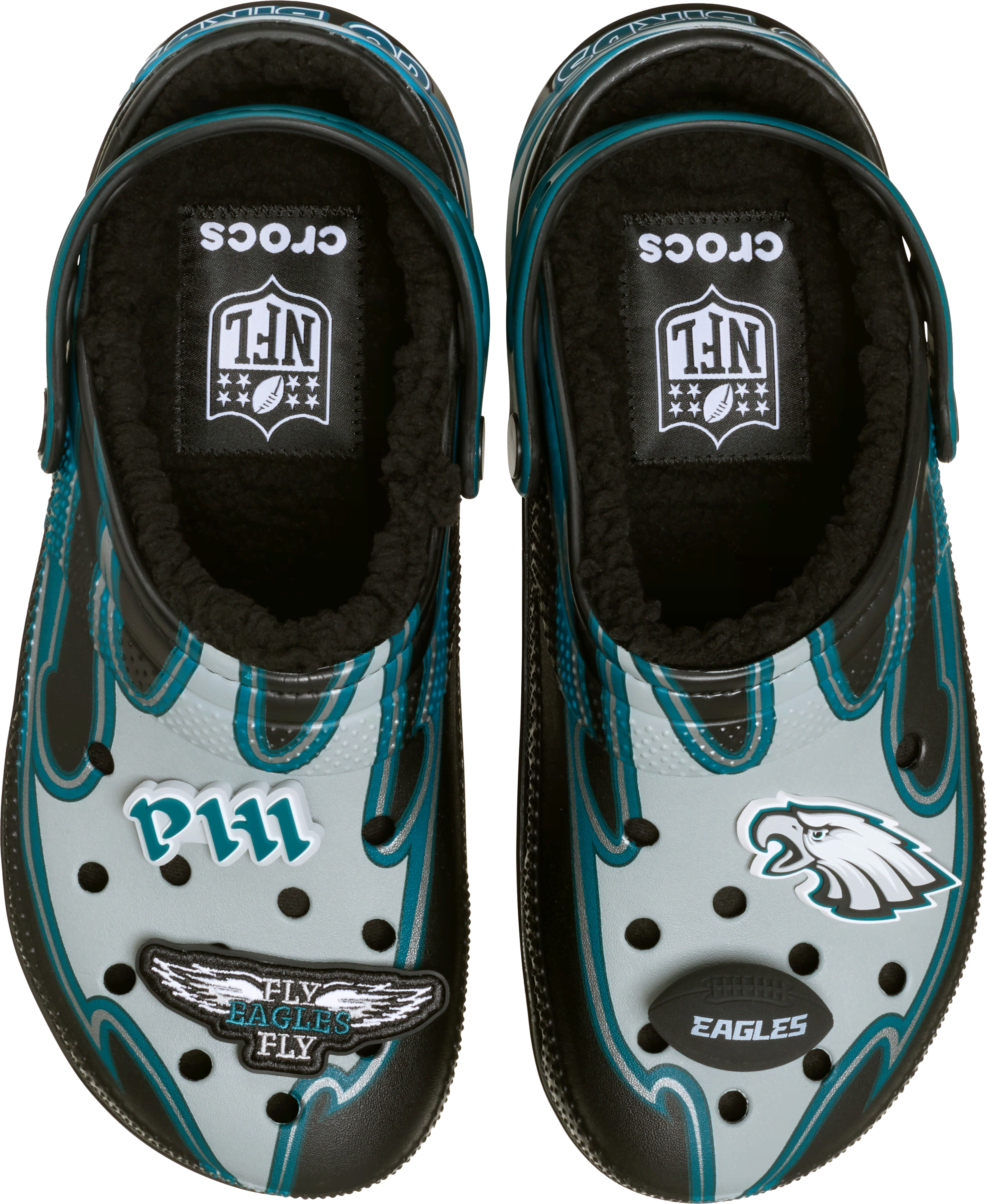 Crocs | Unisex | NFL Philadelphia Eagles Classic Lined | Clogs | Multi | W4/M3