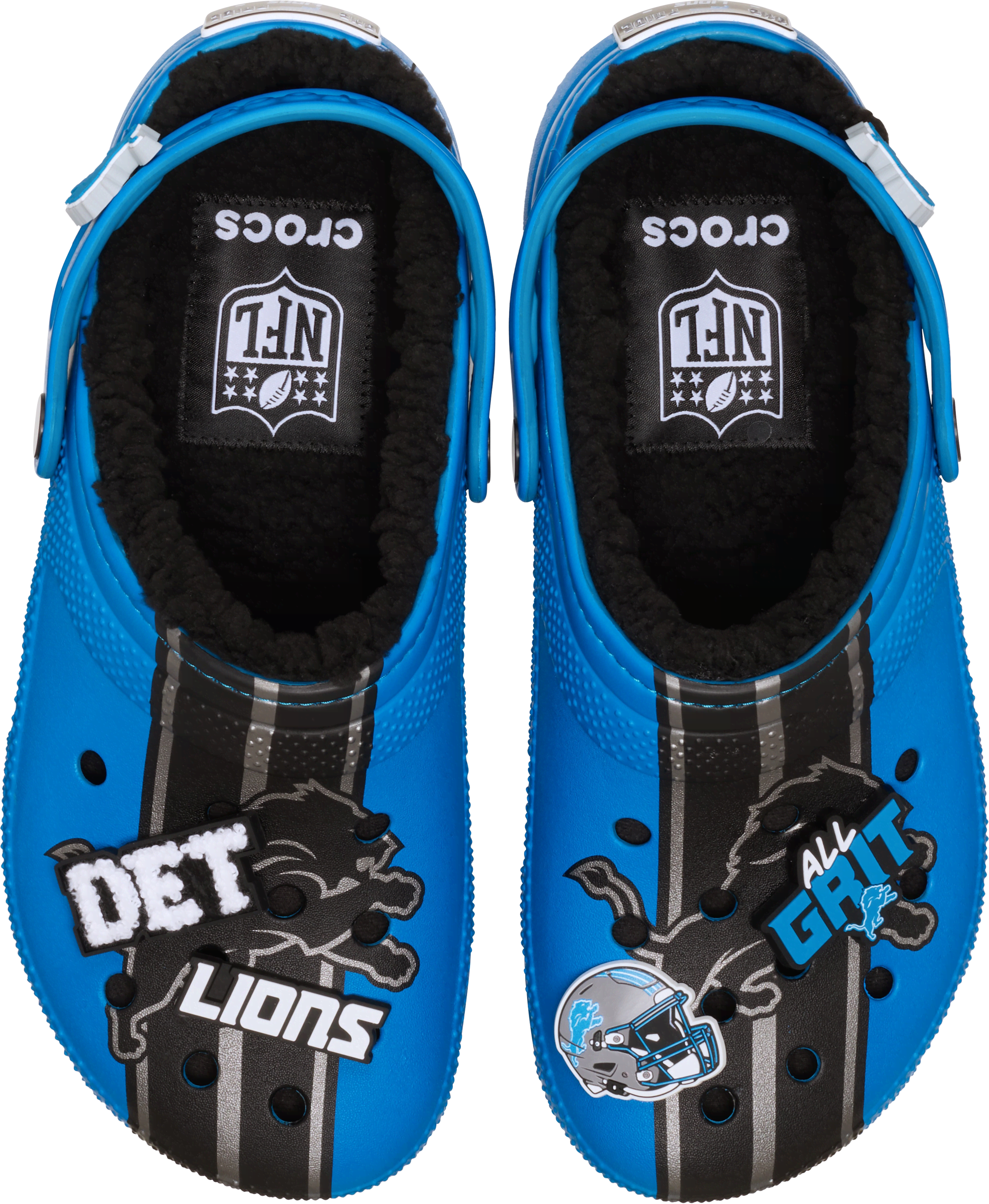 Crocs | Unisex | NFL Detroit Lions Classic Lined | Clogs | Multi | W4/M3