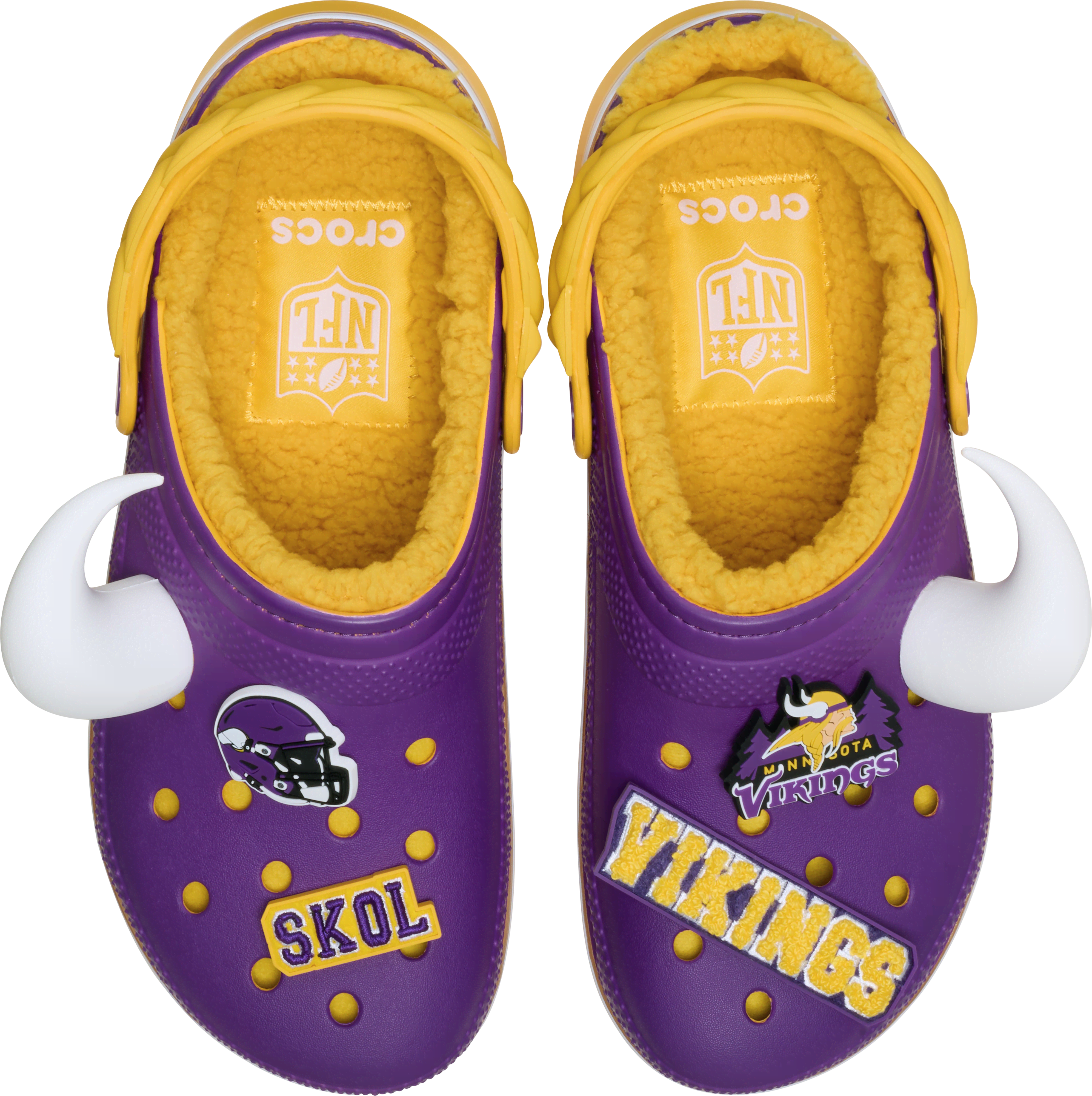 Crocs | Unisex | NFL Minnesota Vikings Classic Lined | Clogs | Multi | W4/M3