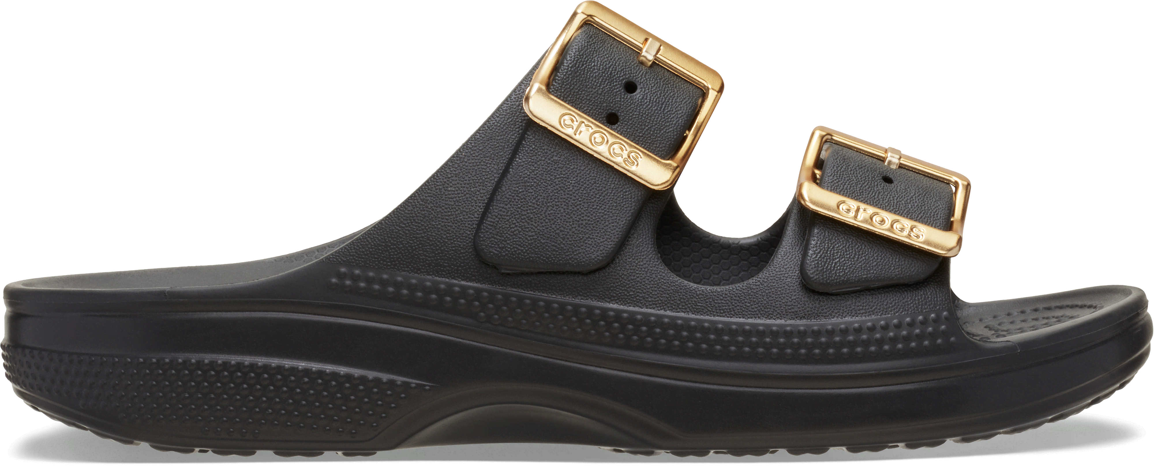 Crocs Women's Black ’S Sliders With Metal Buckle - Image 4