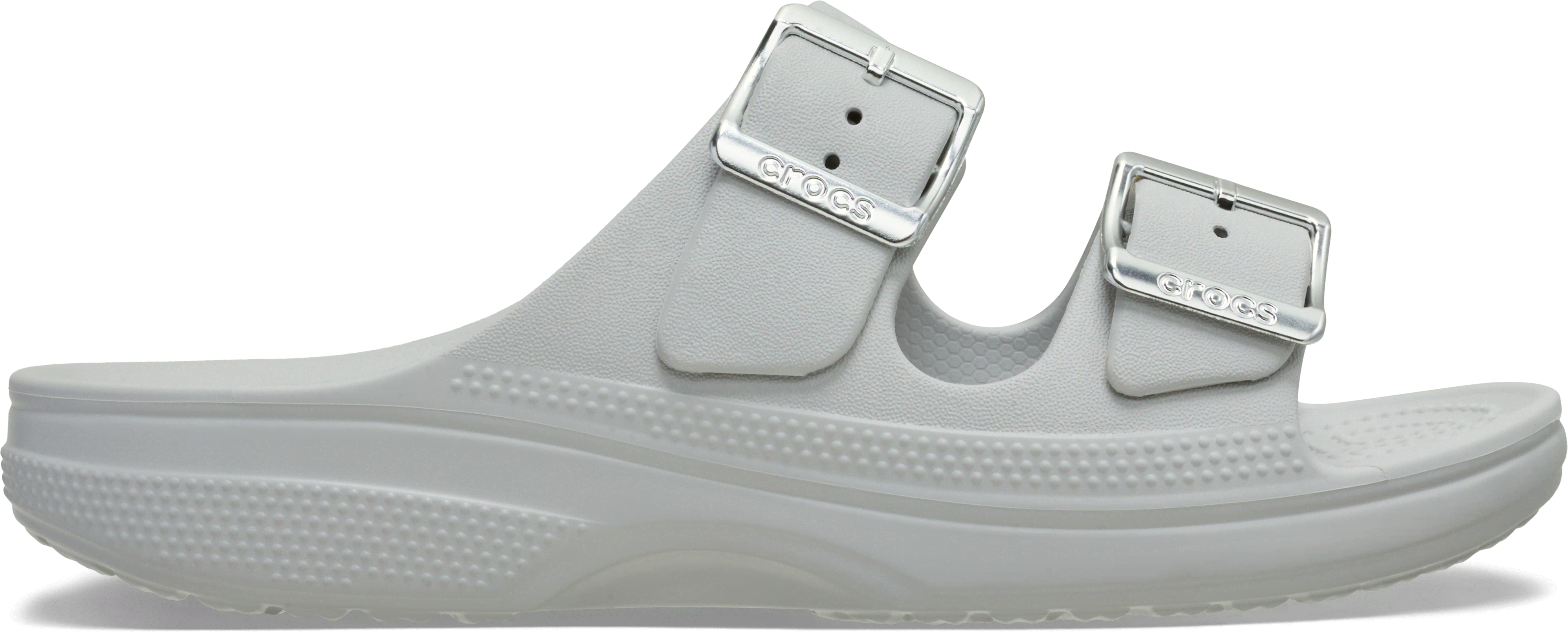 Crocs Women's Grey ’S Sliders With Metal Buckle - Image 3