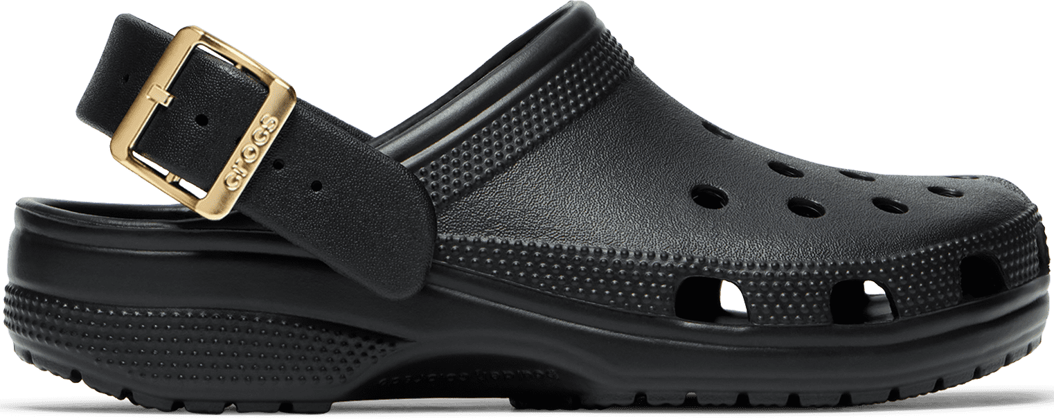 Crocs  Classic Metallic Buckle Clog  women's Clogs (Shoes) in Black