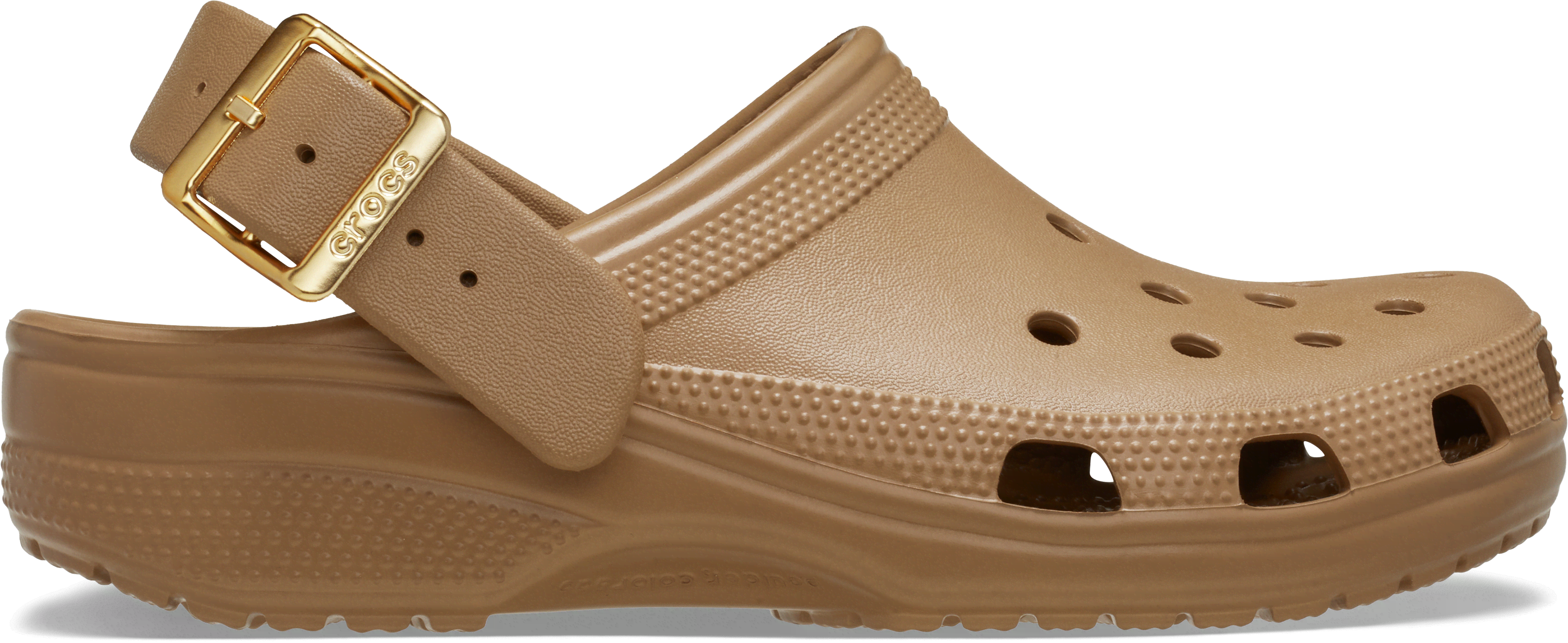 Crocs  Classic Metallic Buckle Clog  women's Clogs (Shoes) in Brown
