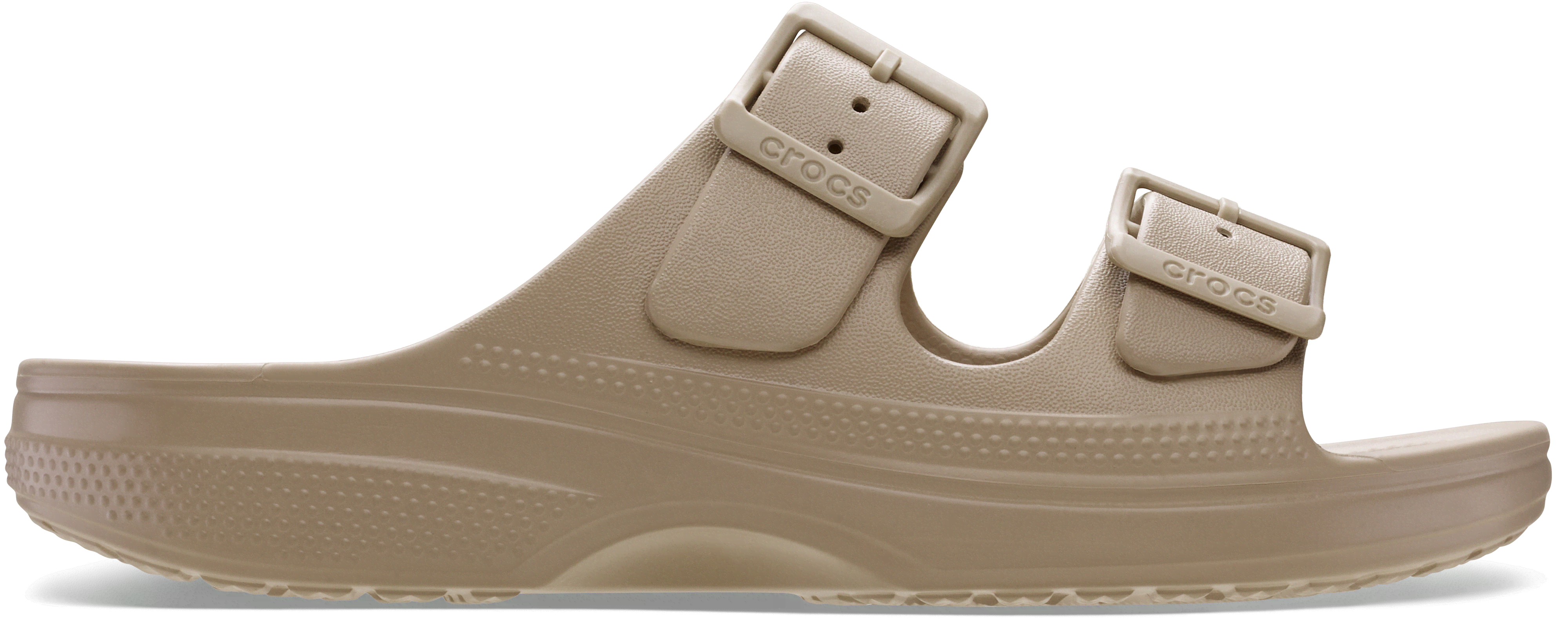 Crocs Womens Saturday Two Strap Sandals Taupe Natural, 4