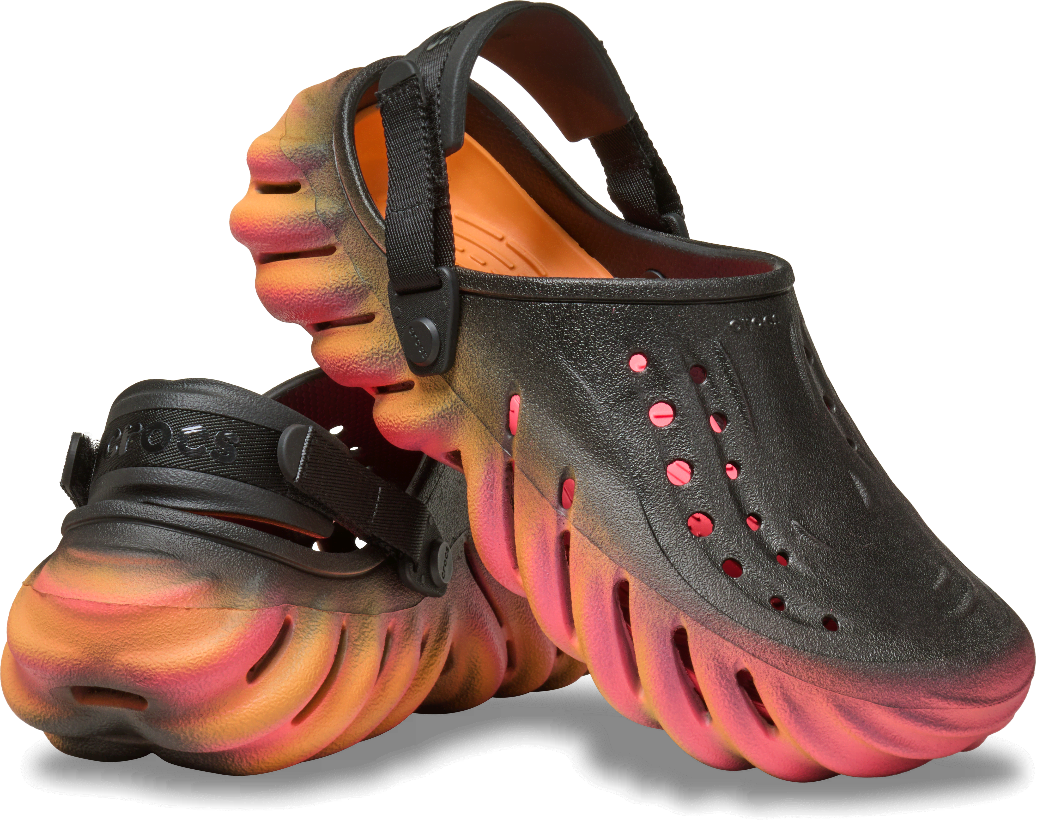 [�N���b�N�X����] �N���b�O ECHO CLOG SUNSET �����Y�A���f�B�[�X �u���b�N/�� 24cm �G�R�[ �N���b�O �T���Z�b�g