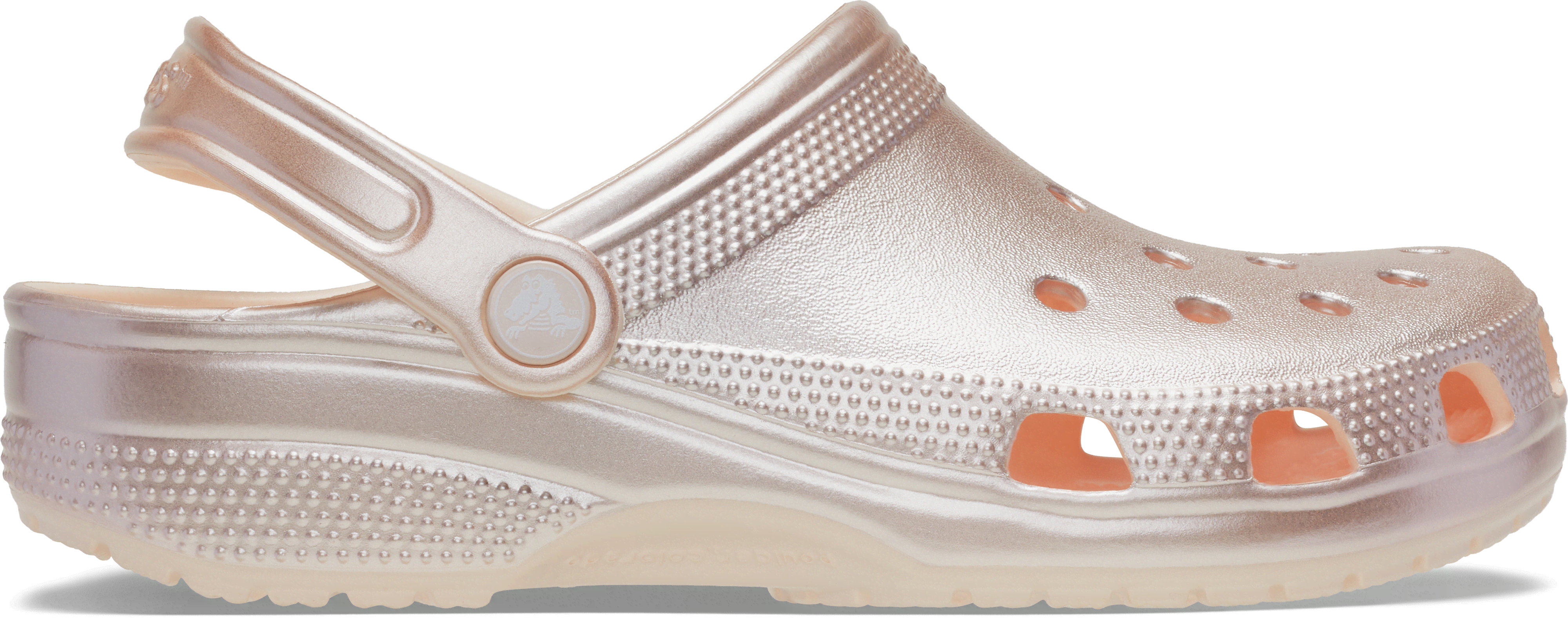 Crocs | Unisex | Classic Tinted Metallic | Clogs | Peach Ice | W4/M3