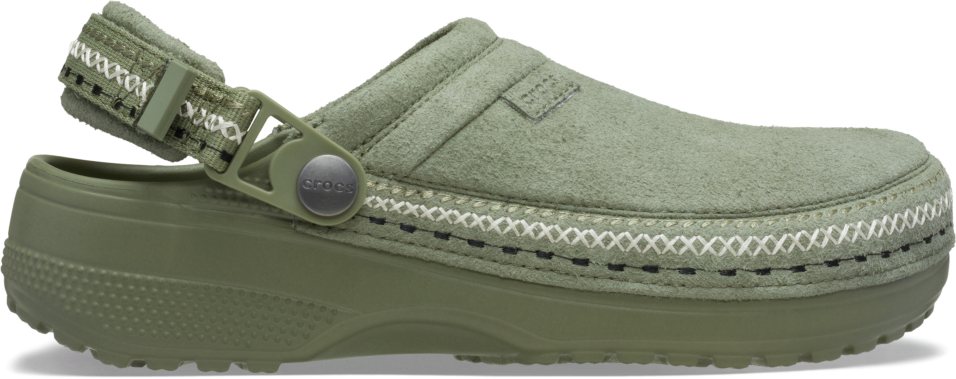 Crocs | Unisex | Crafted Vegan Suede Stitch | Clogs | Cargo | M11
