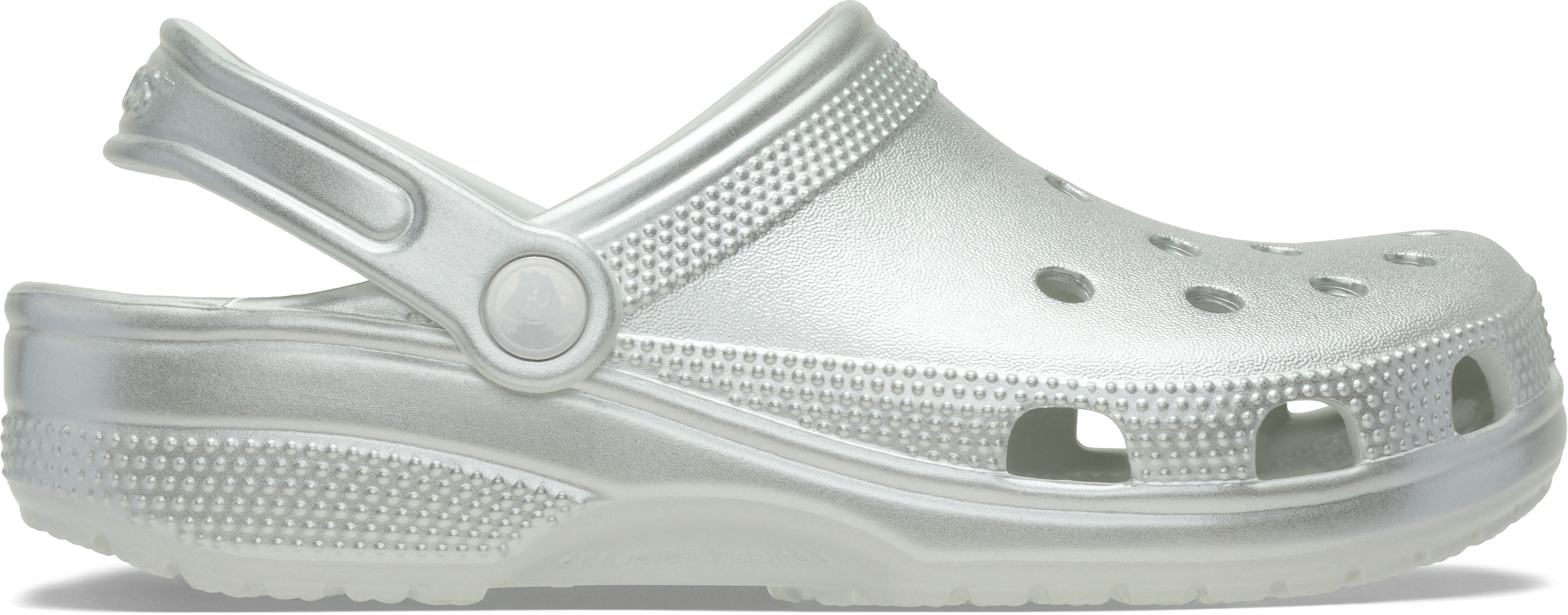 Crocs | Kids | Classic Tinted Metallic | Clogs | Silver | J2
