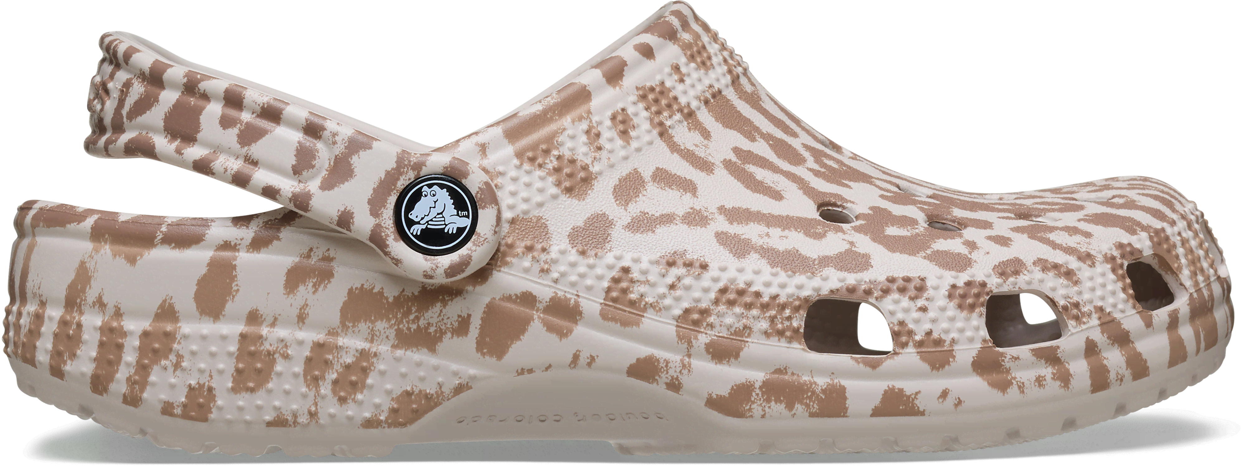 Crocs | Unisex | Classic Pop Animal | Clogs | Cocoa Crème | W4/M3