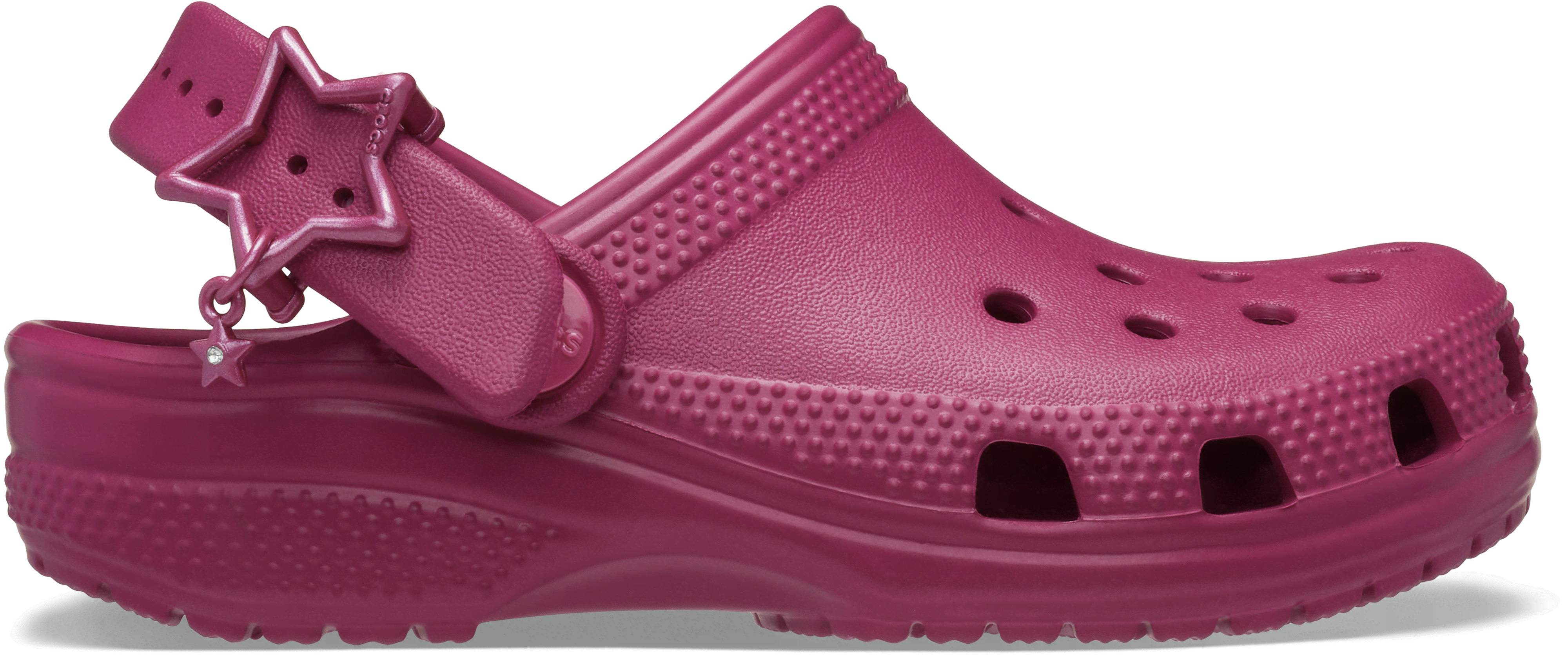 Crocs | Kids | Toddlers Classic Star Buckle | Clogs | Royal Pink | C8
