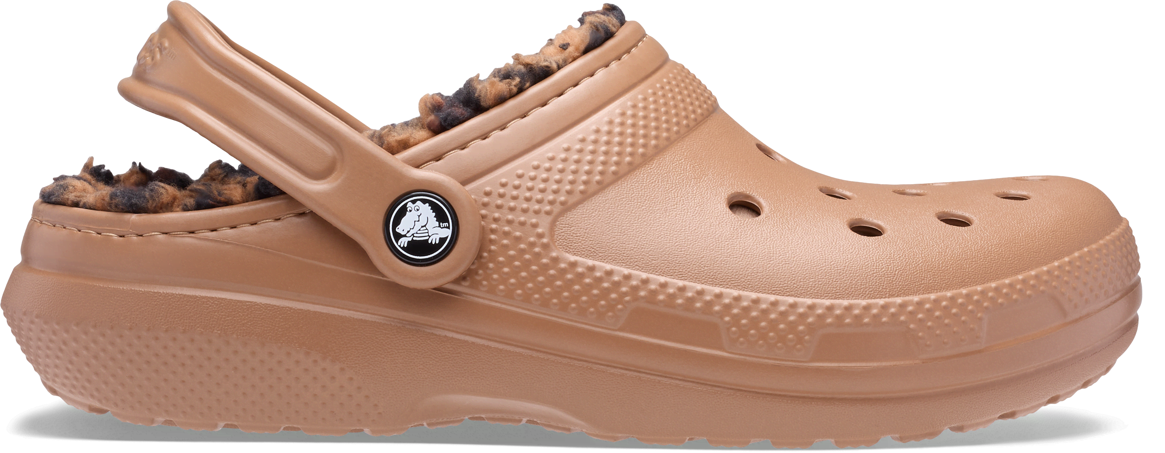 Crocs | Unisex | Classic Lined Animal | Clogs | Sepia | W4/M3