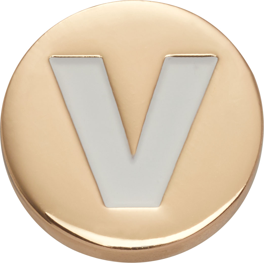 Gold Letter V