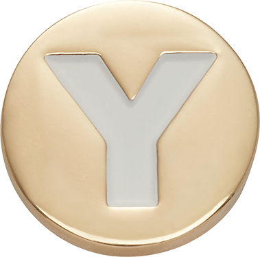 Gold Letter Y