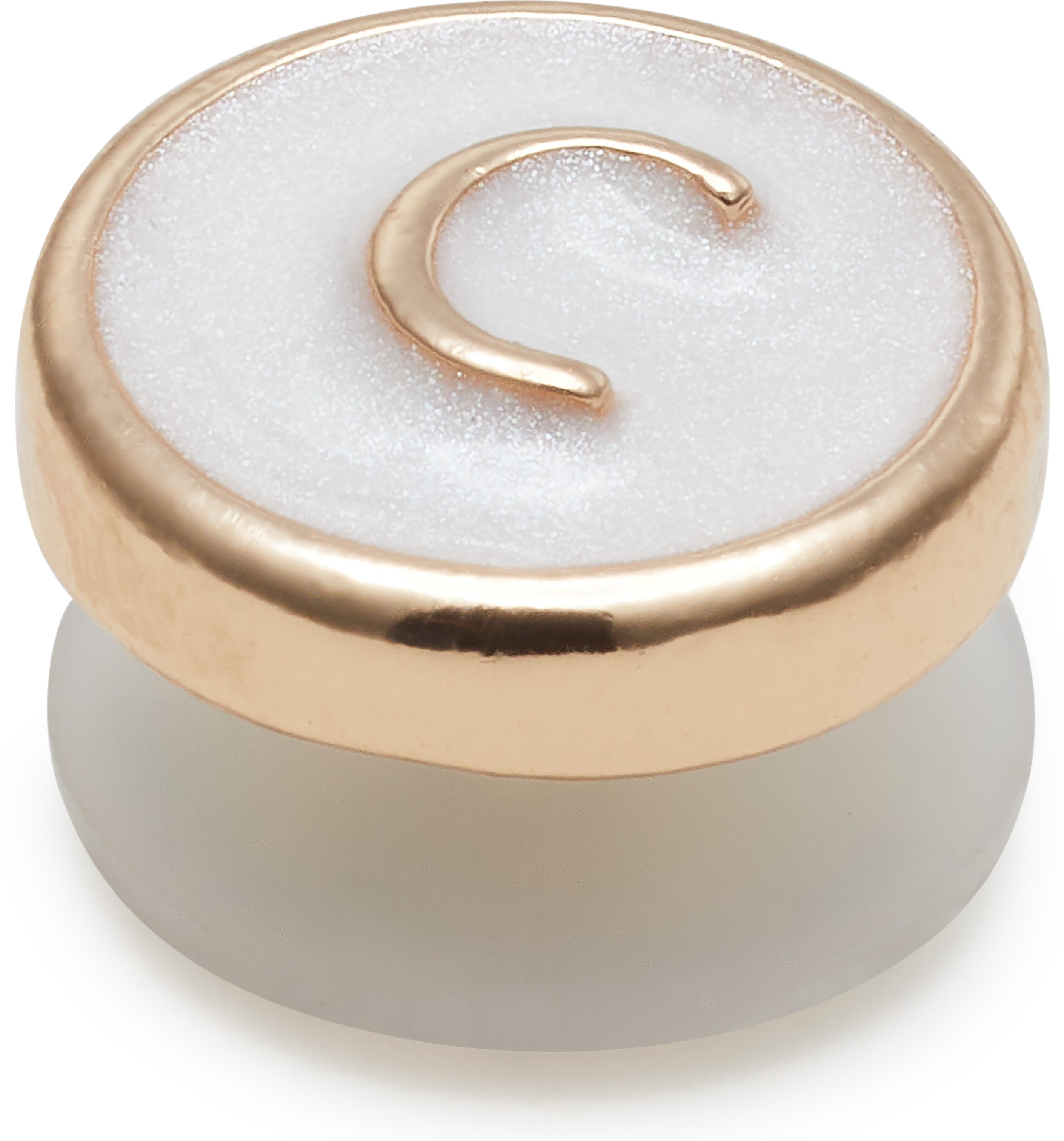 Tiny Pearlized Letter C