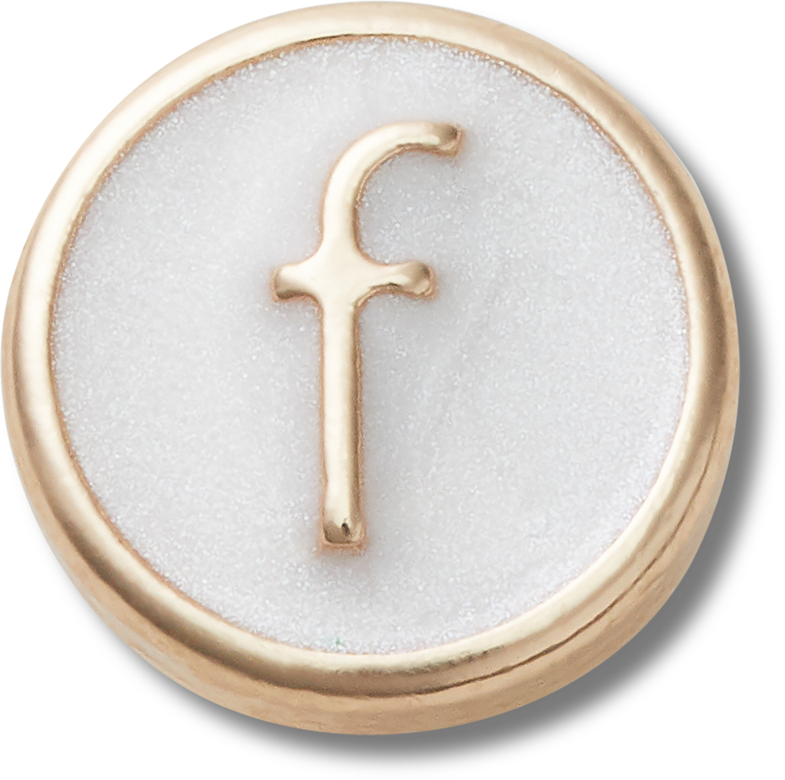 Tiny Pearlized Letter F