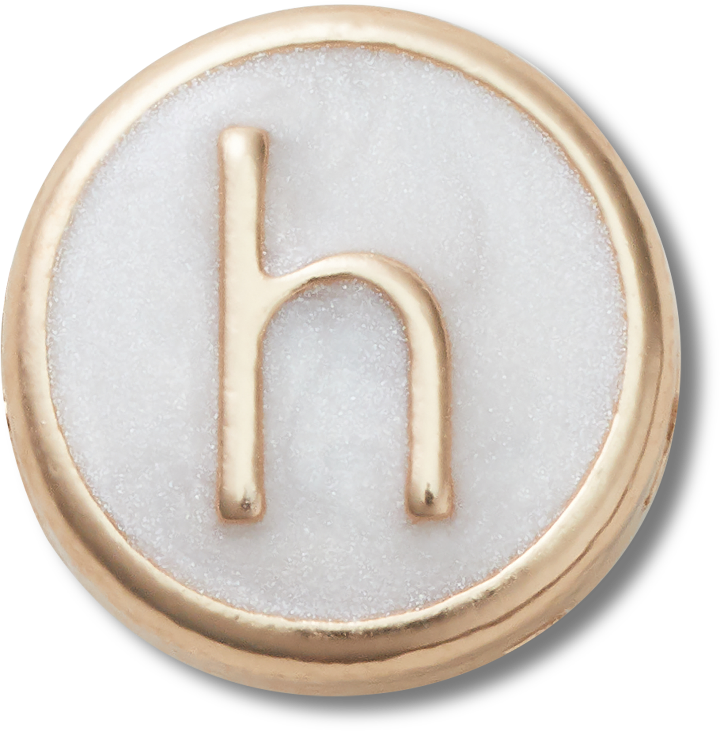 Tiny Pearlized Letter H