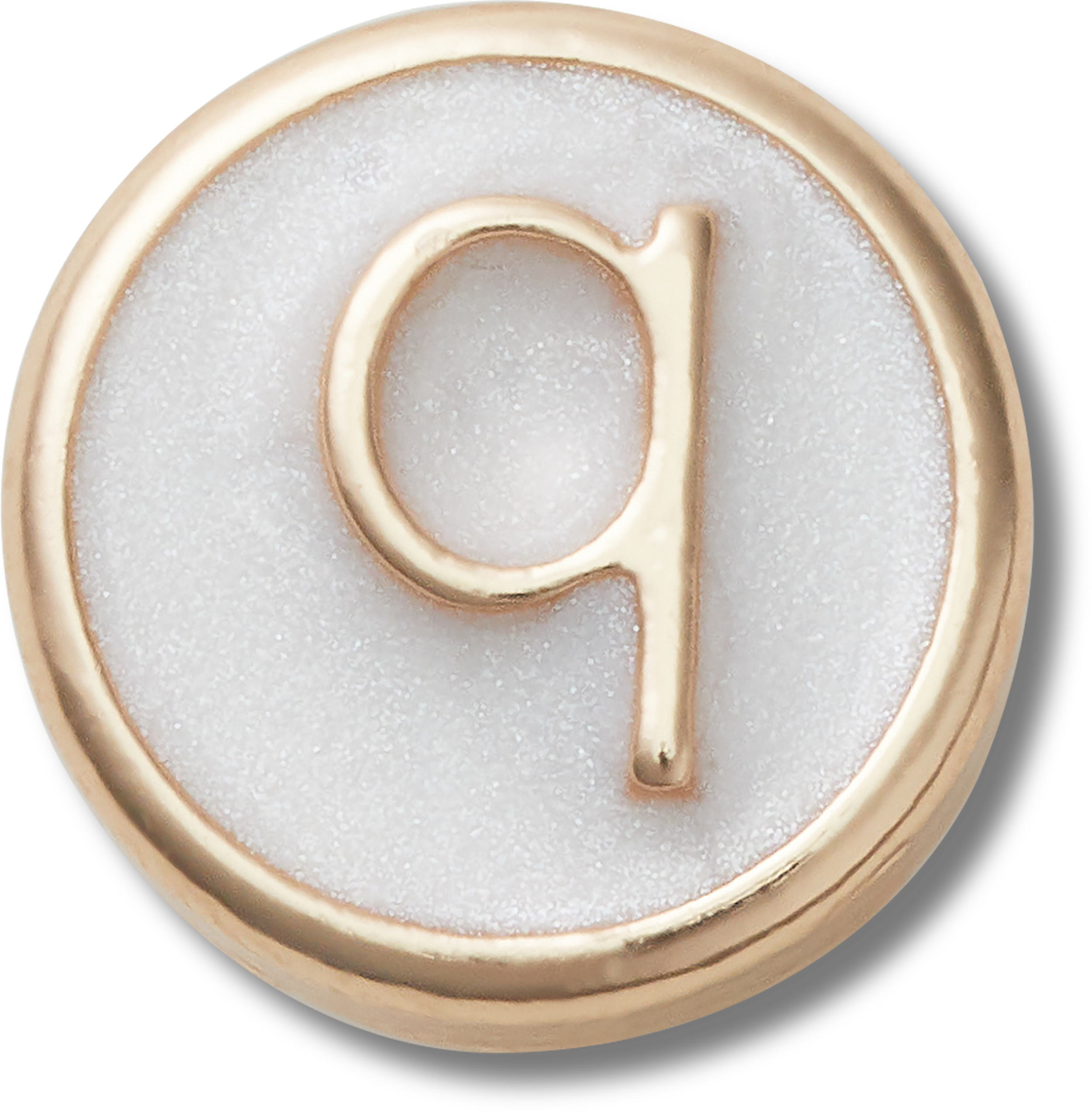Tiny Pearlized Letter Q