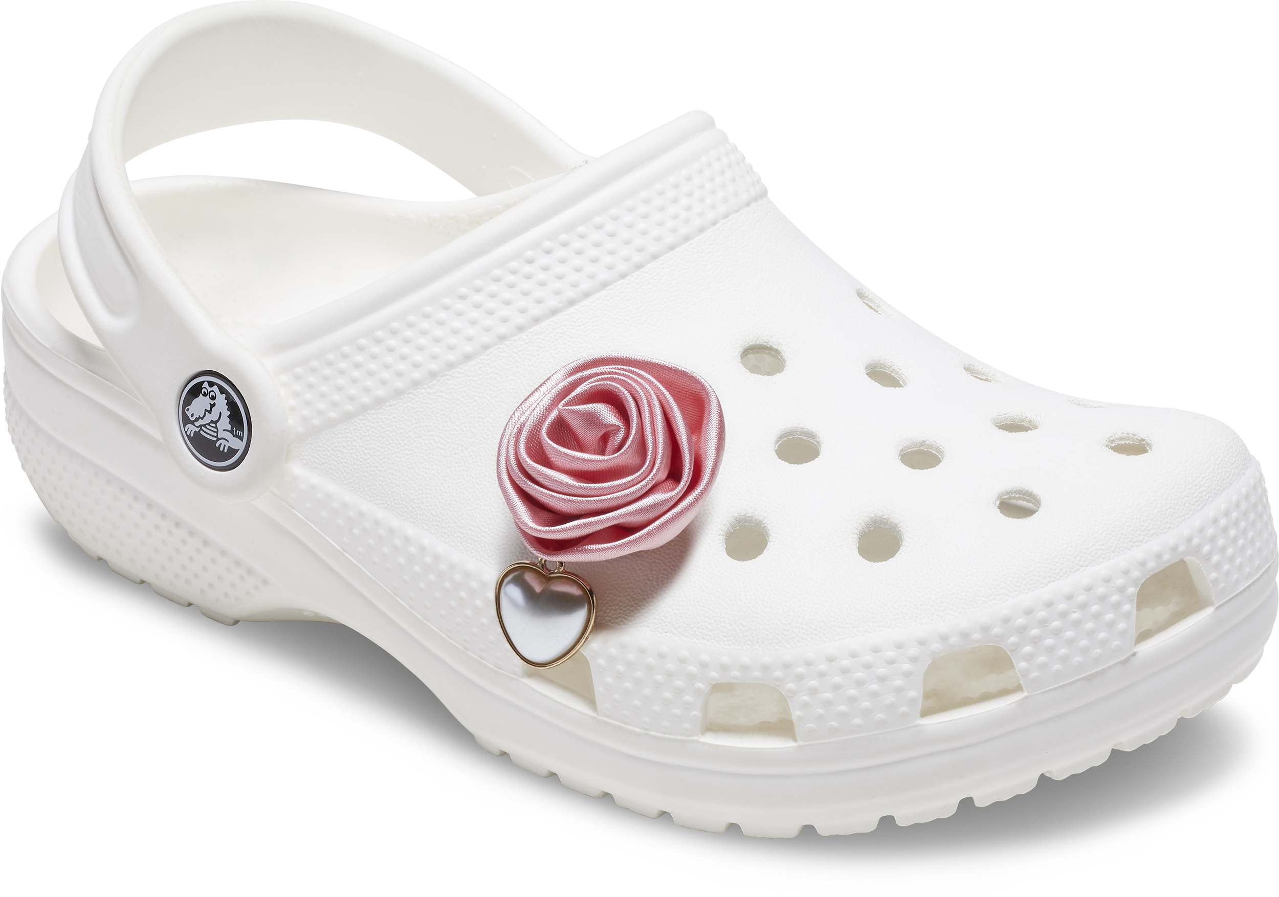Pink Rose with Pearl Drop