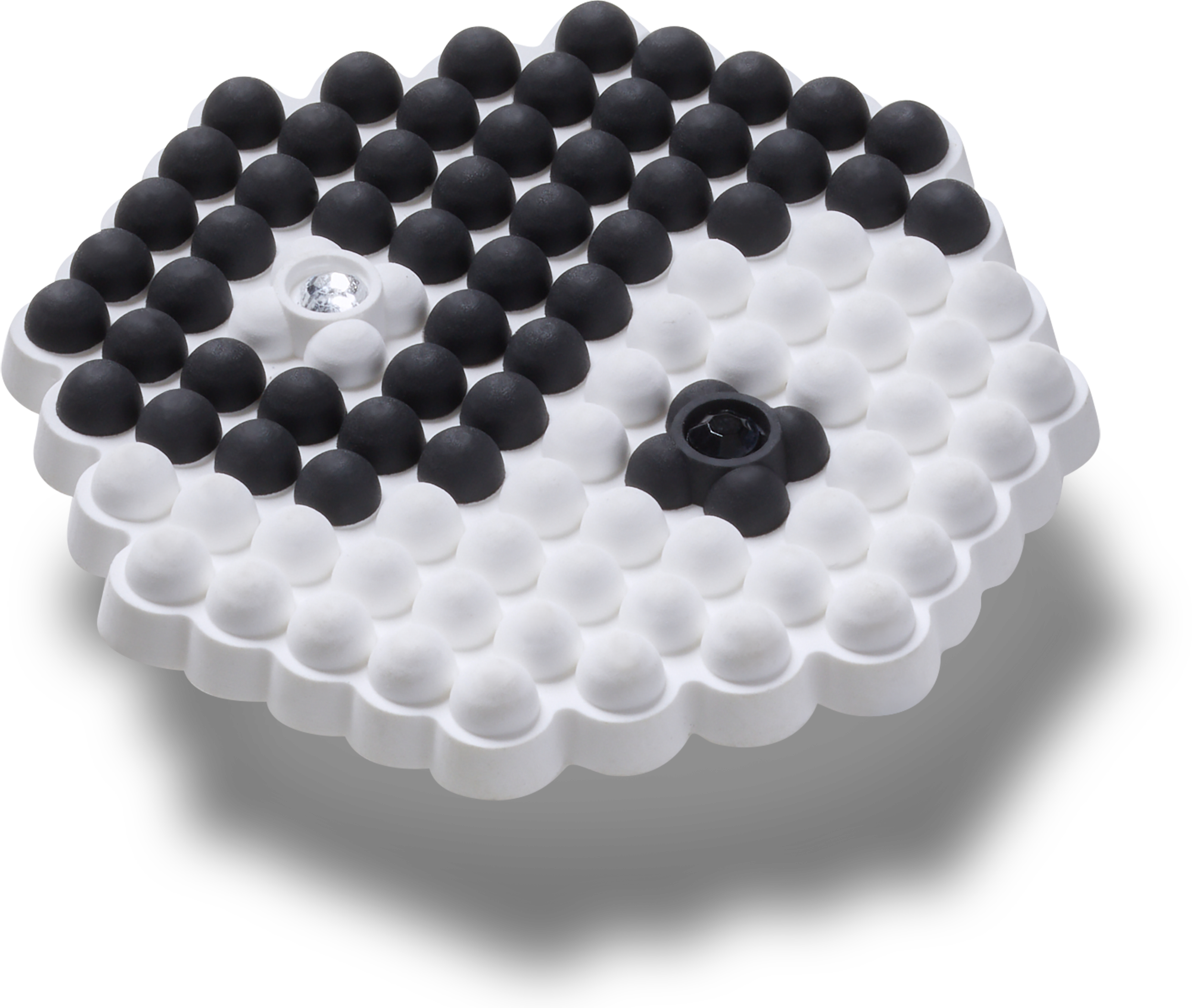 Beaded Ying and Yang