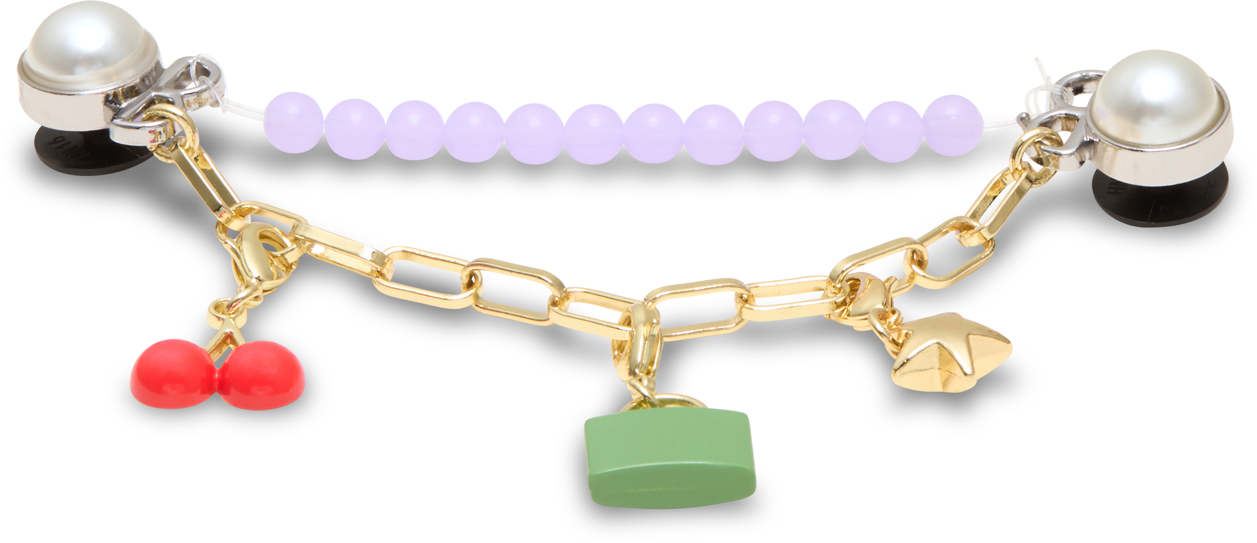 Purple Meta Charm Chain