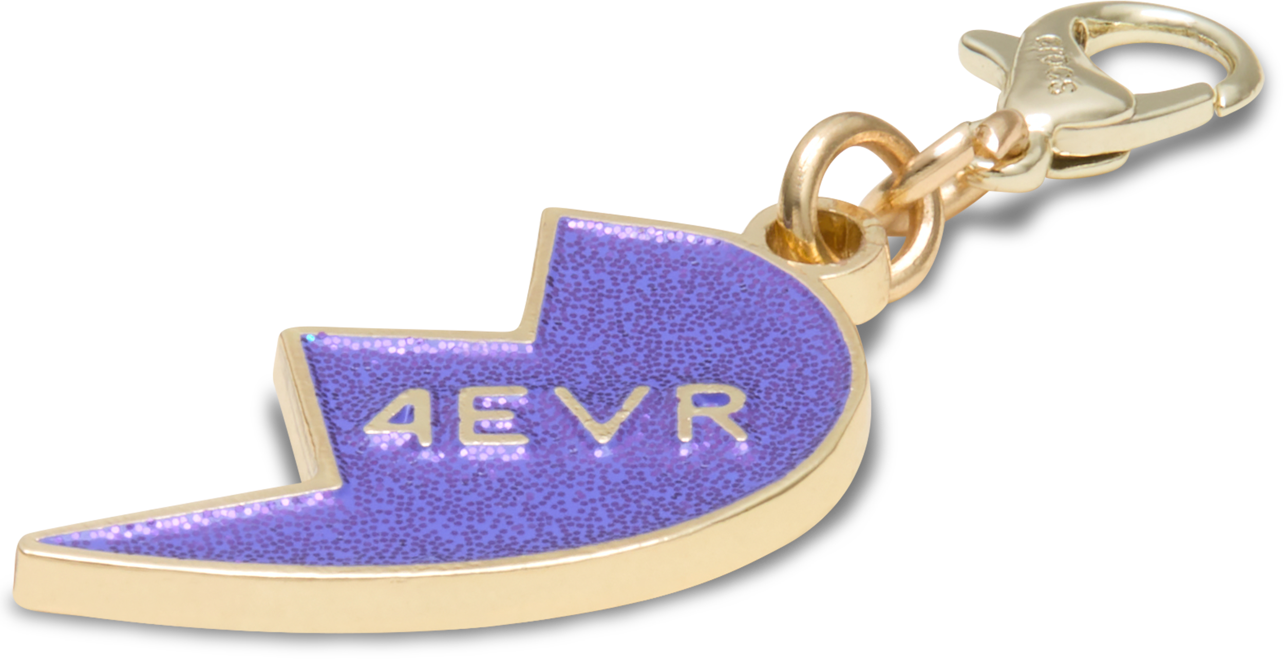 Purple Glitter BFF Charm Right