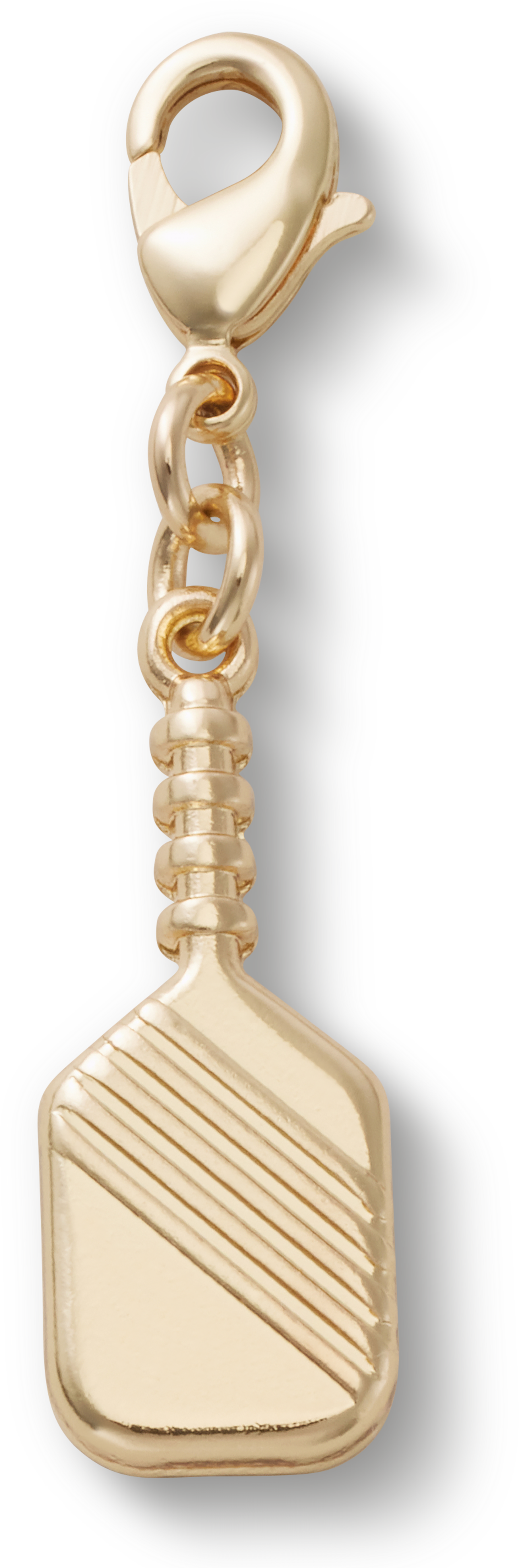 Gold Pickle Ball Paddle Charm