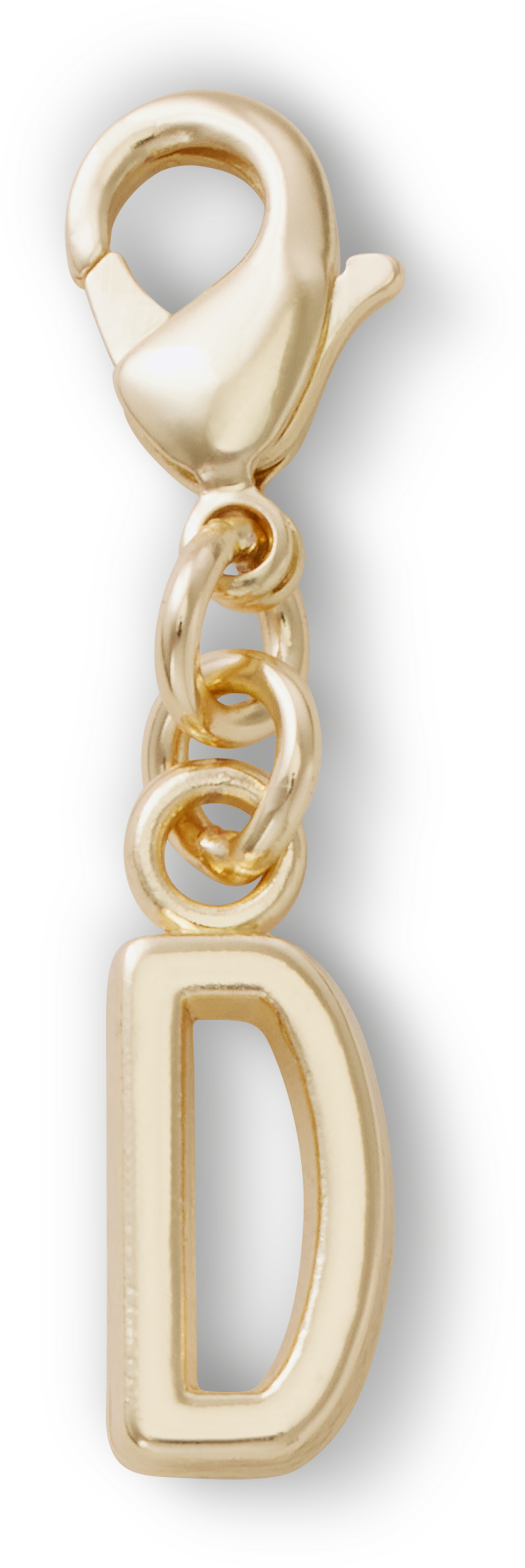 Gold Letter D Charm