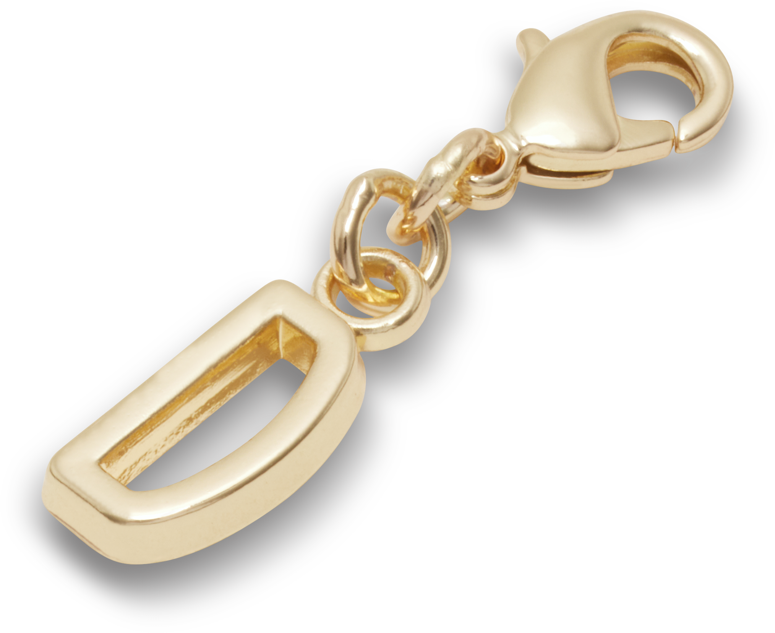 Gold Letter D Charm