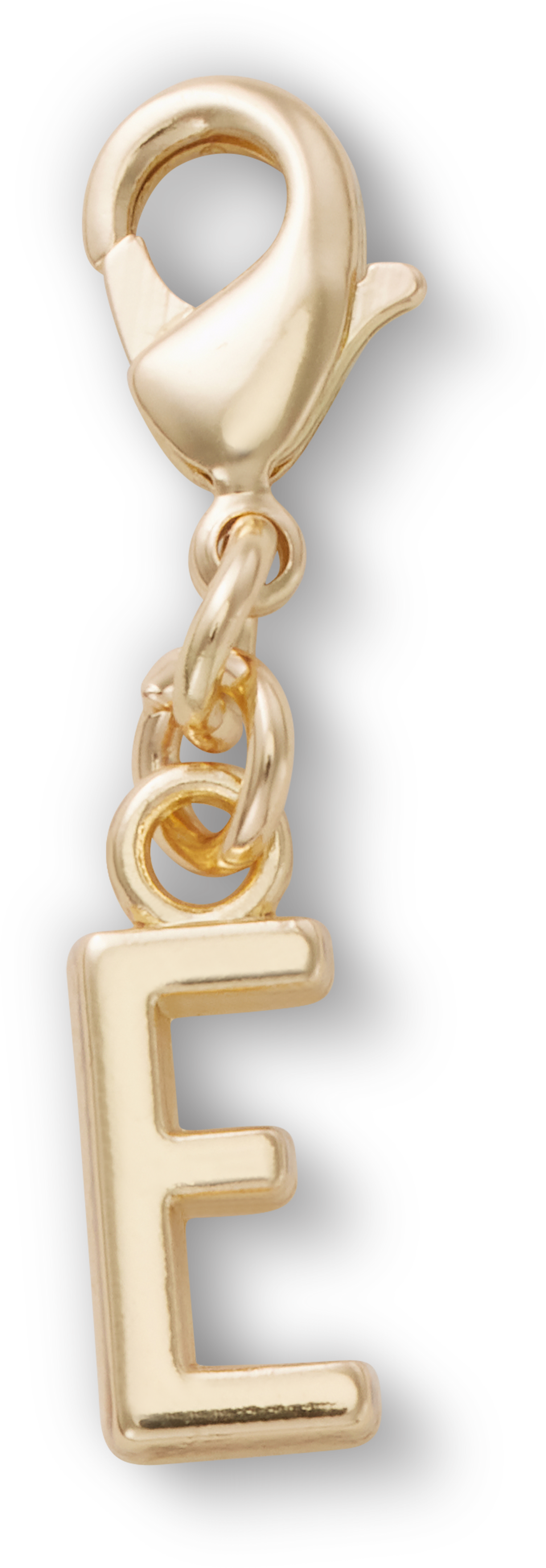 Gold Letter E Charm