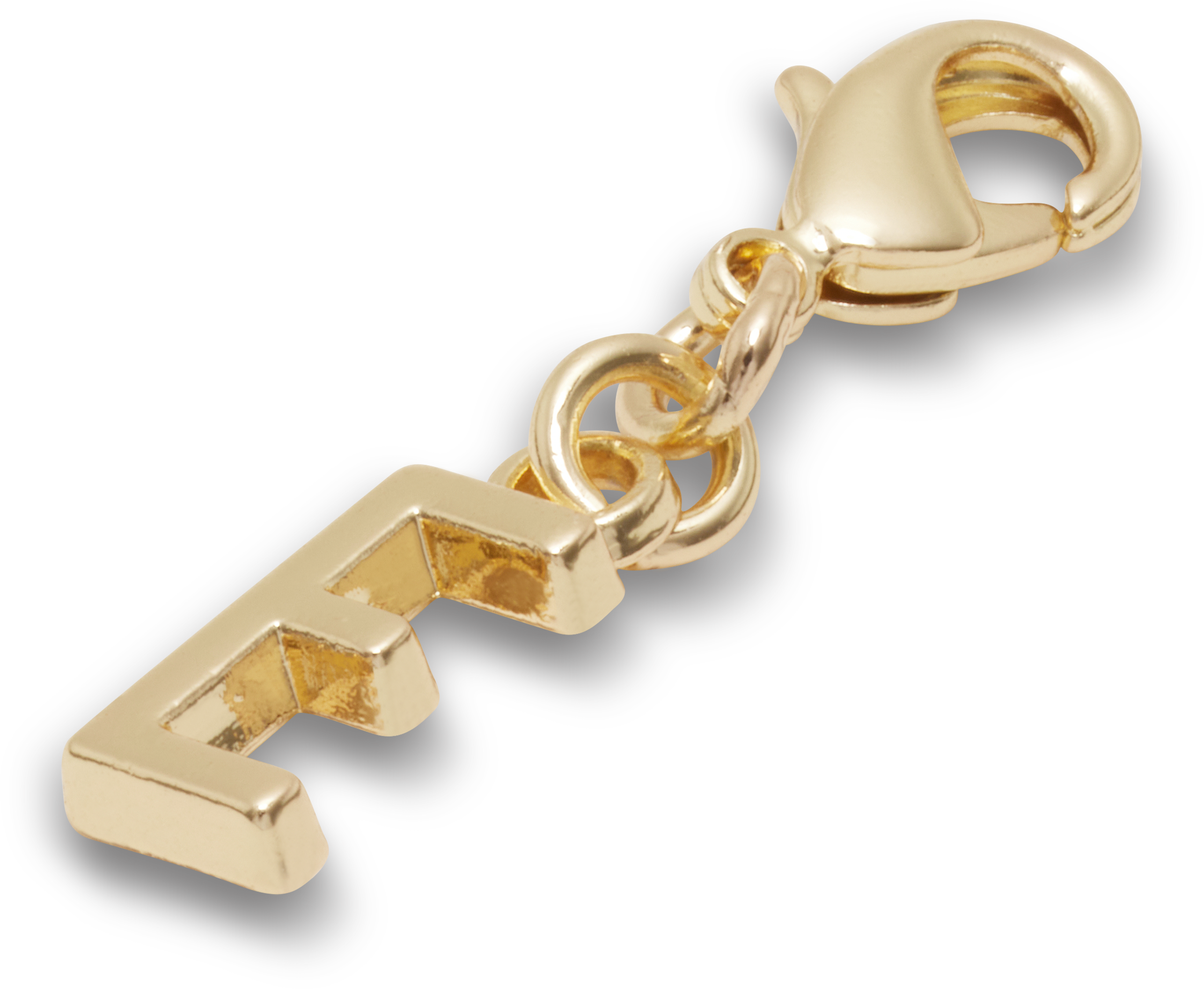 Gold Letter E Charm