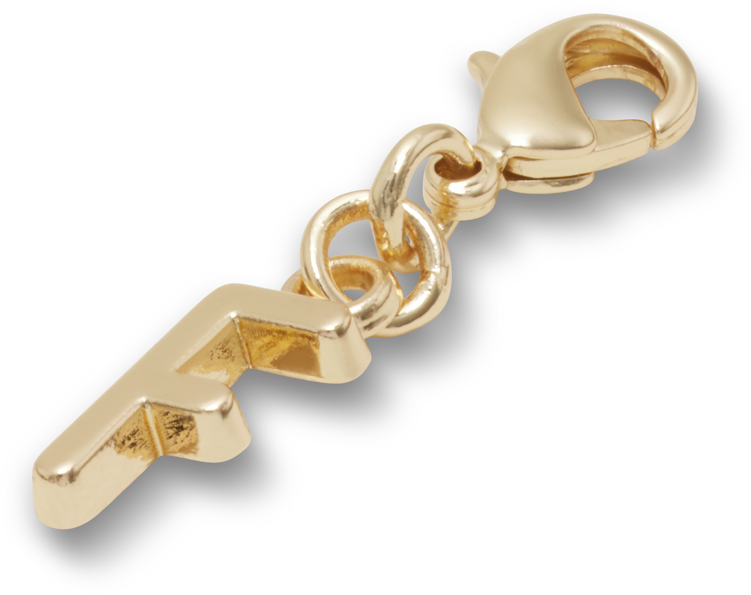 Gold Letter F Charm